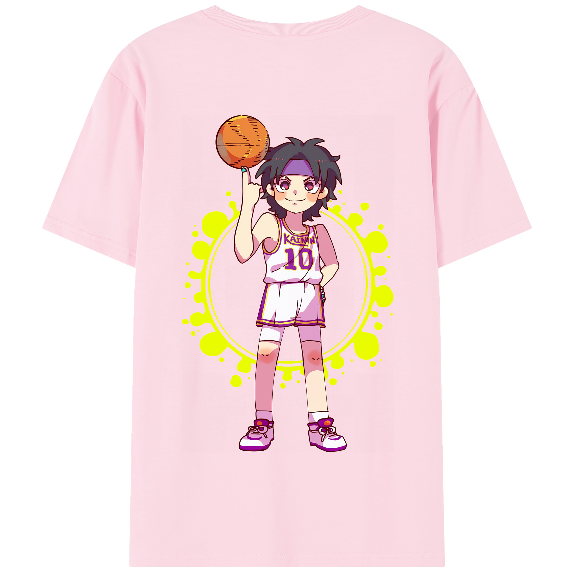 SLAM DUNK／スラムダンク 綿100％半袖Tシャツ（背面プリント）