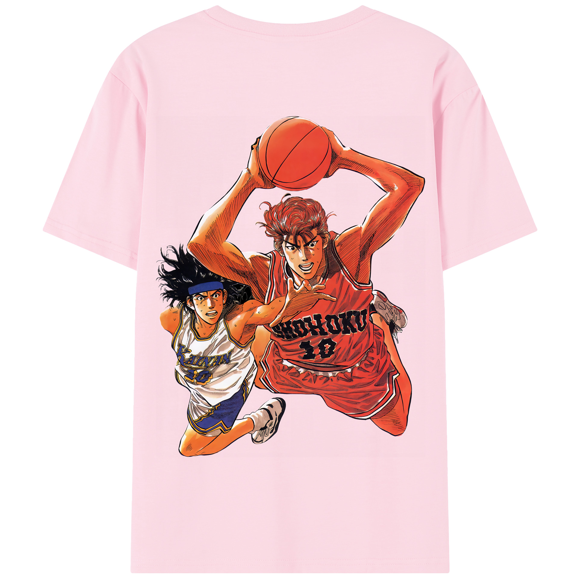 SLAM DUNK／スラムダンク 綿100％半袖Tシャツ（背面プリント）
