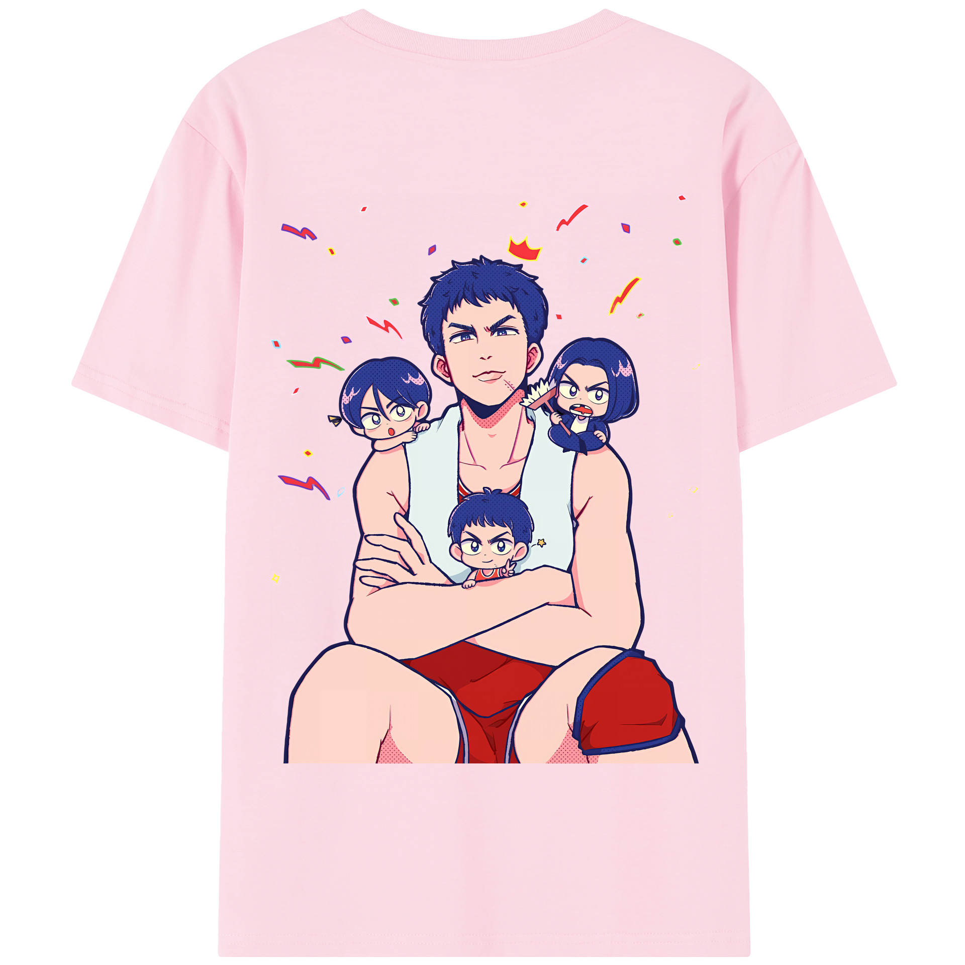 SLAM DUNK／スラムダンク 綿100％半袖Tシャツ（背面プリント）