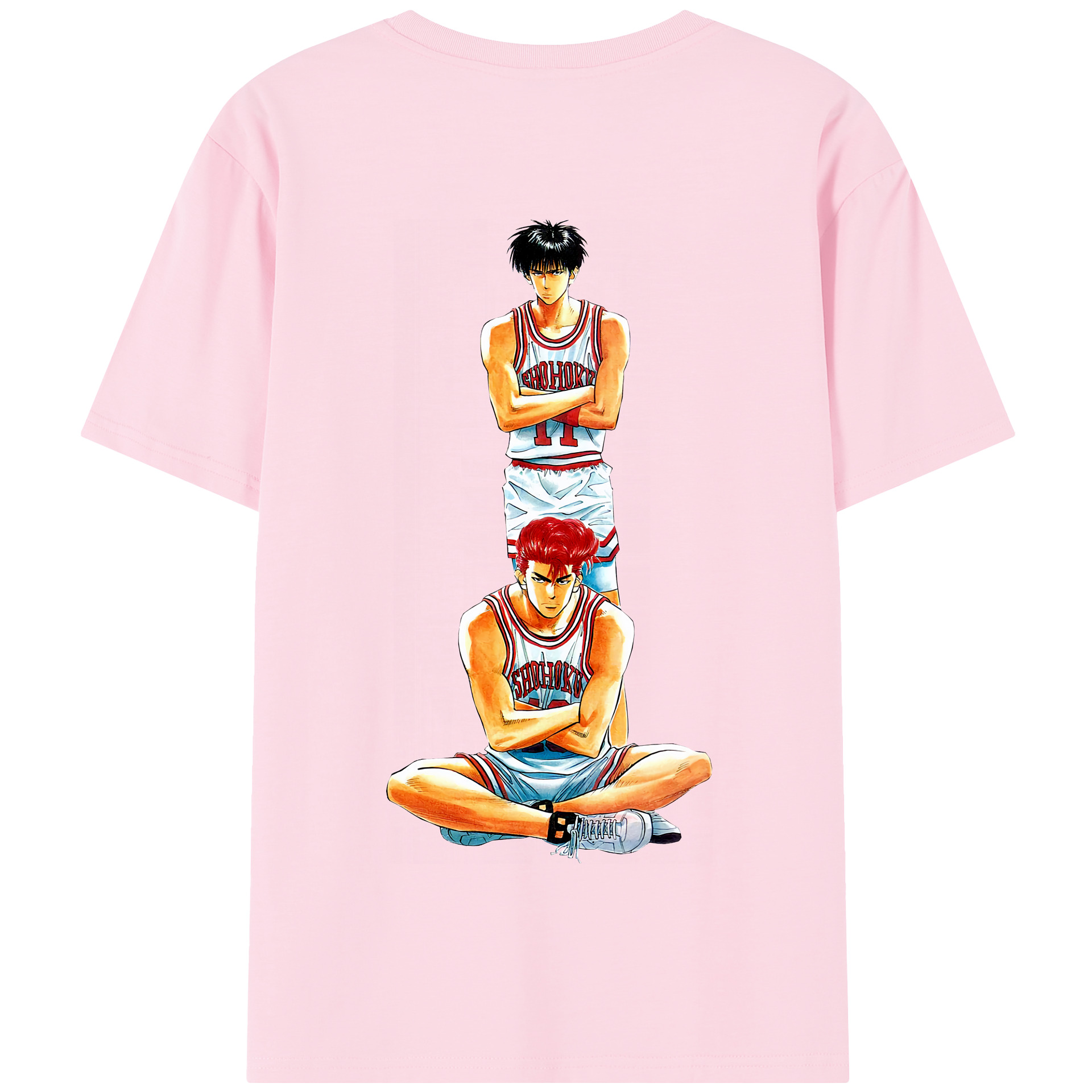 SLAM DUNK／スラムダンク 綿100％半袖Tシャツ（背面プリント）