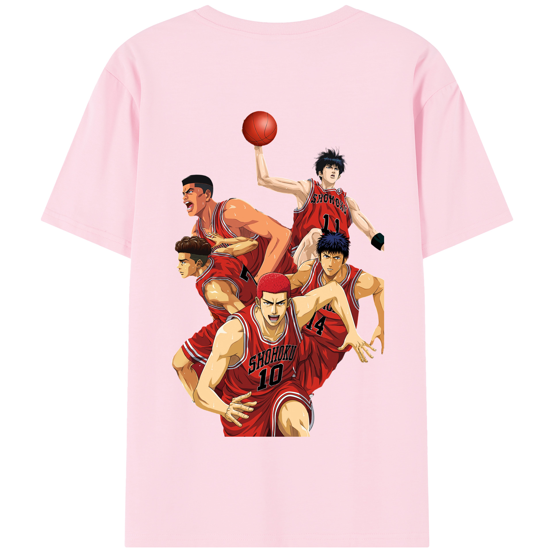SLAM DUNK／スラムダンク 綿100％半袖Tシャツ（背面プリント）