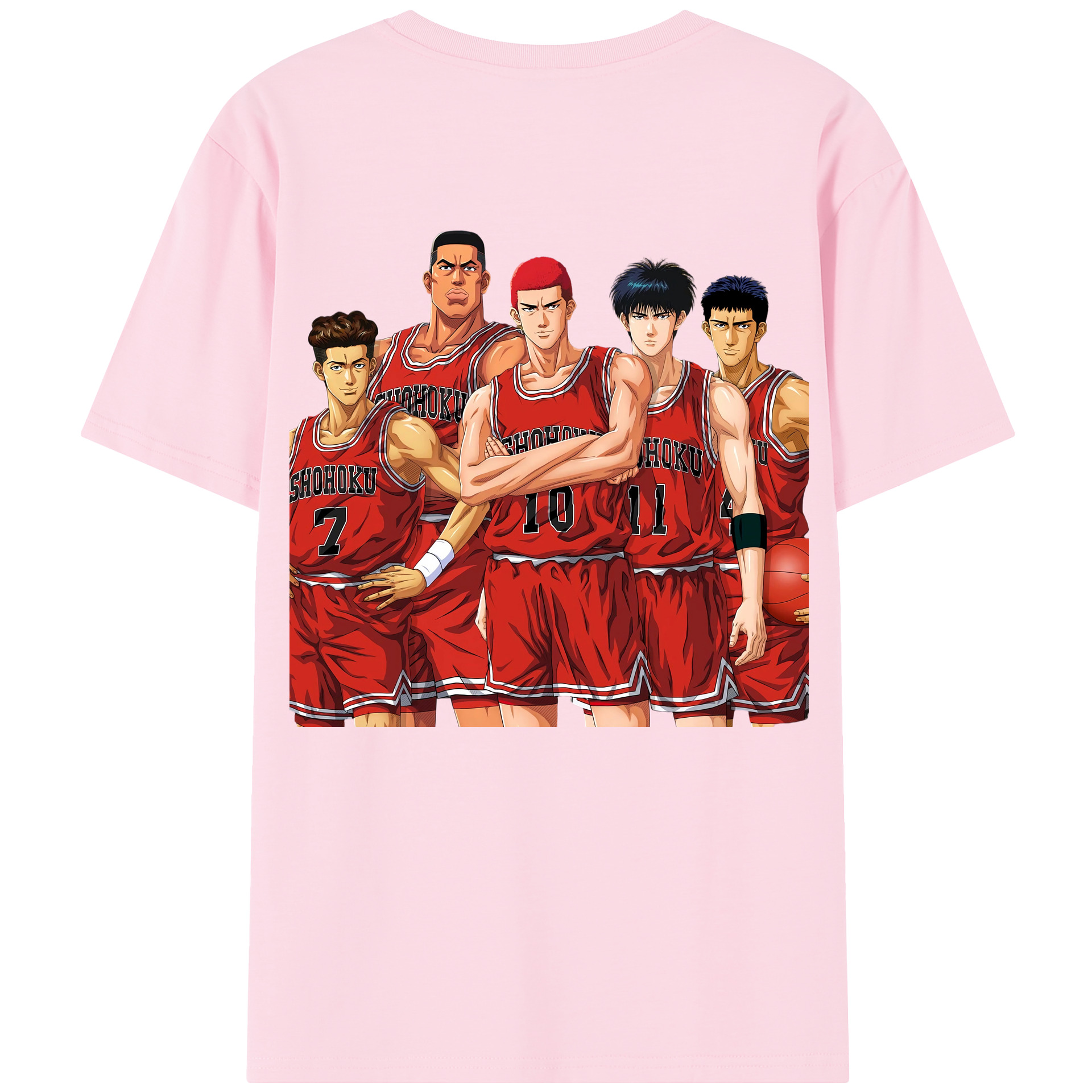 SLAM DUNK／スラムダンク 綿100％半袖Tシャツ（背面プリント）