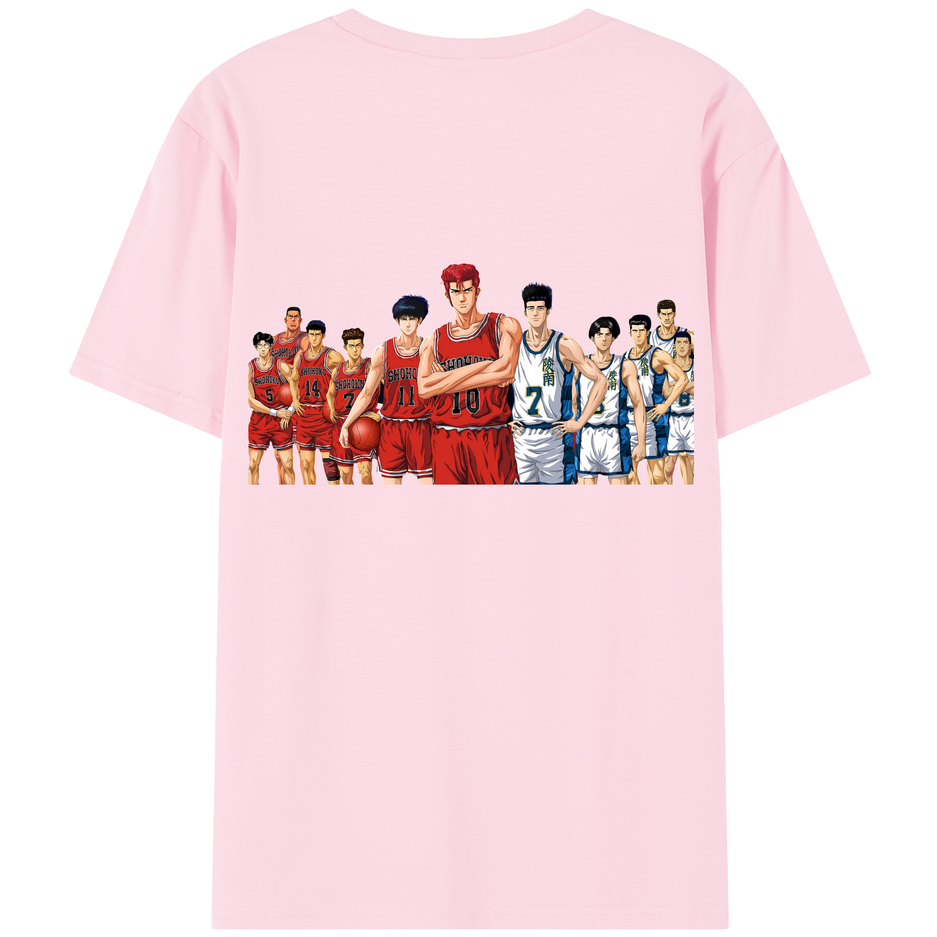 SLAM DUNK／スラムダンク 綿100％半袖Tシャツ（背面プリント）