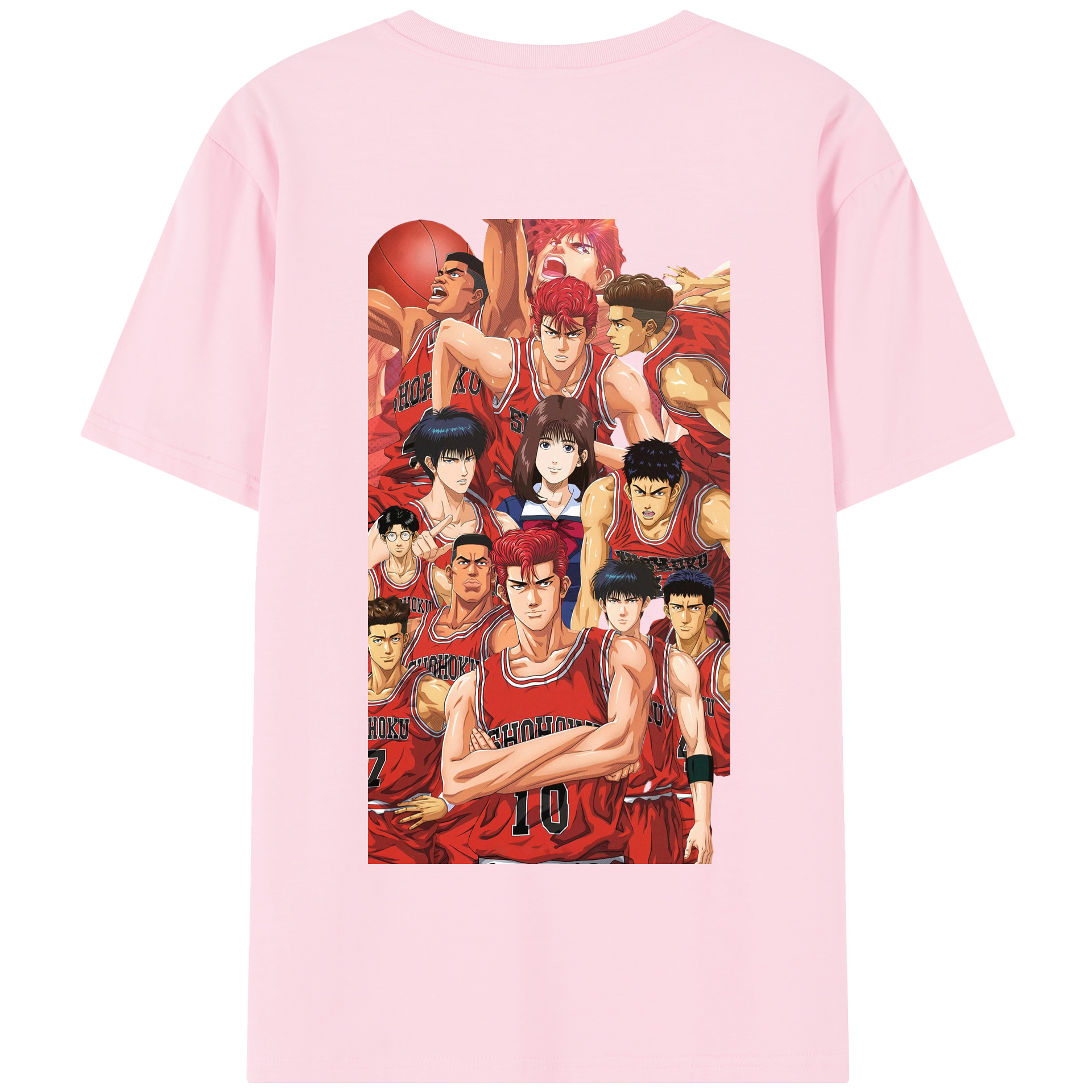 SLAM DUNK／スラムダンク 綿100％半袖Tシャツ（背面プリント）