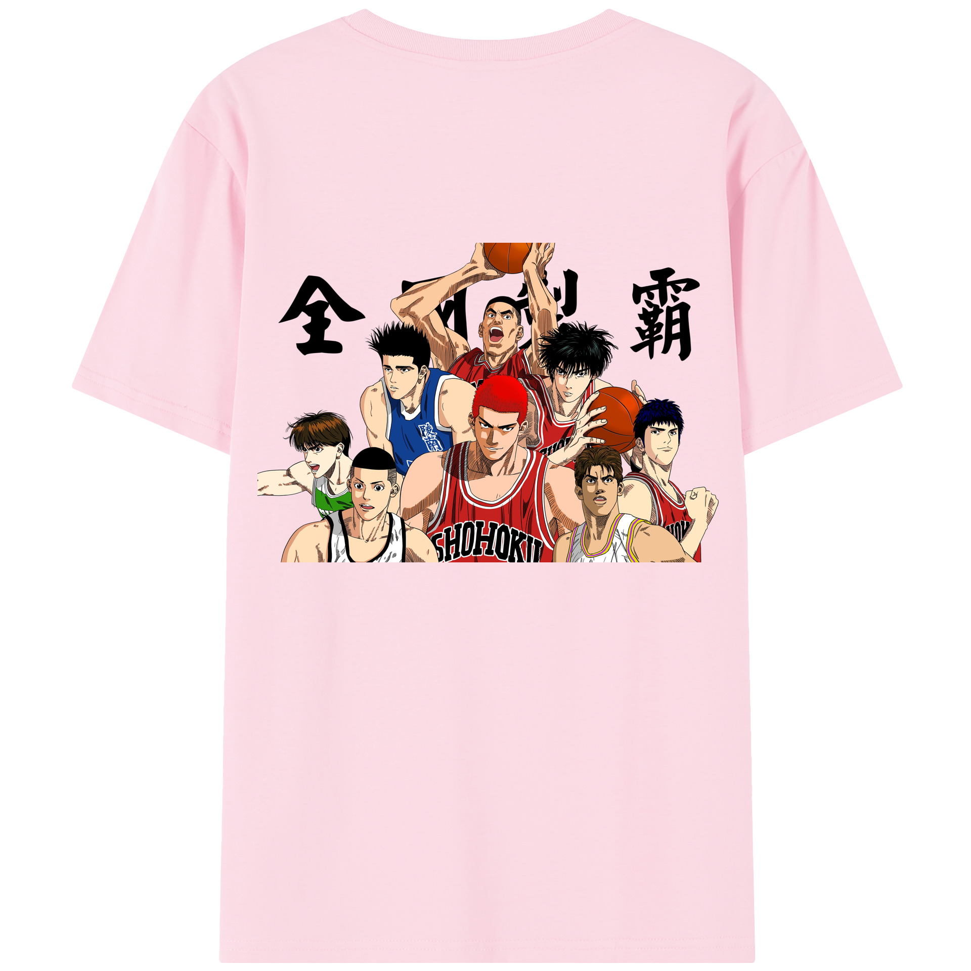 SLAM DUNK／スラムダンク 綿100％半袖Tシャツ（背面プリント）
