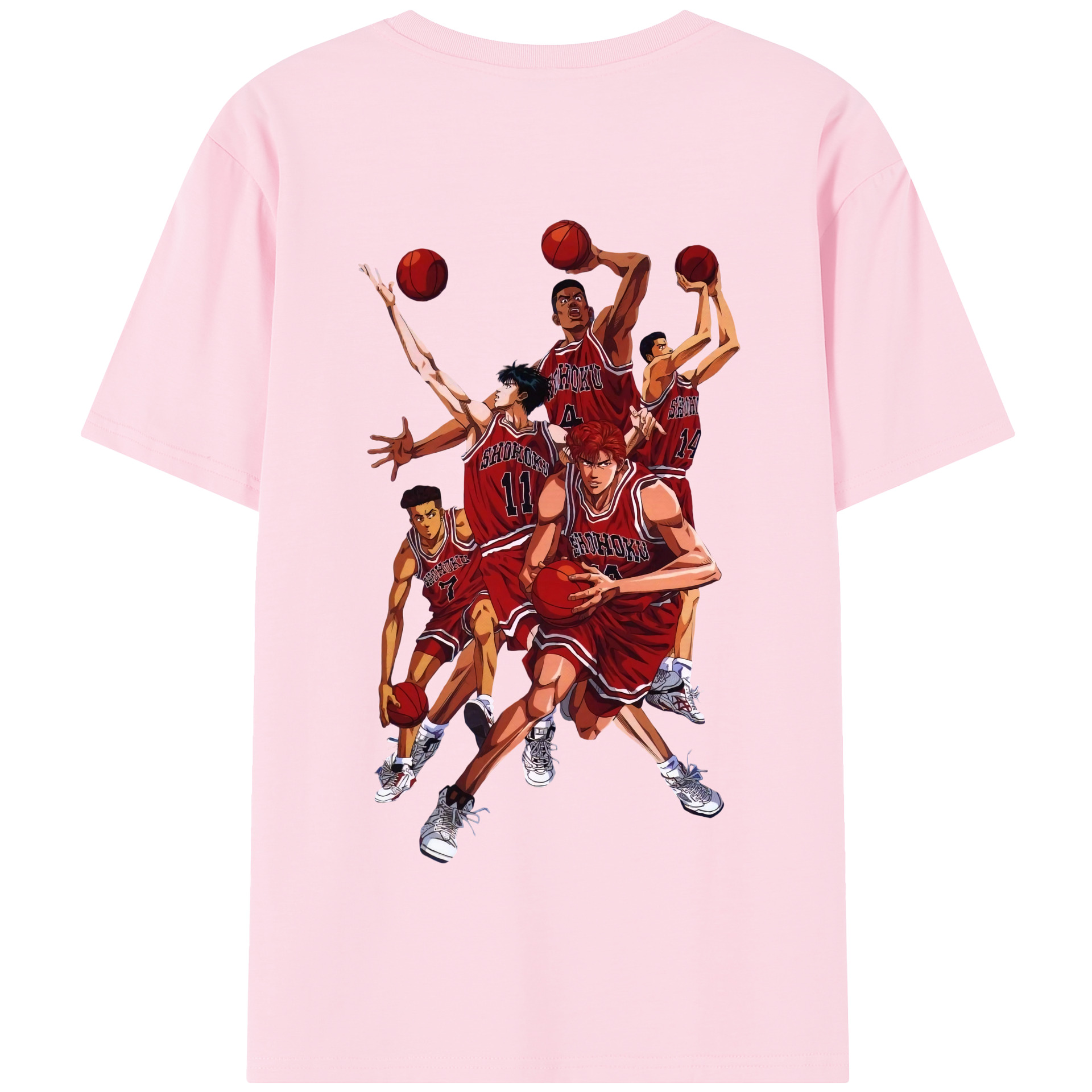 SLAM DUNK／スラムダンク 綿100％半袖Tシャツ（背面プリント）