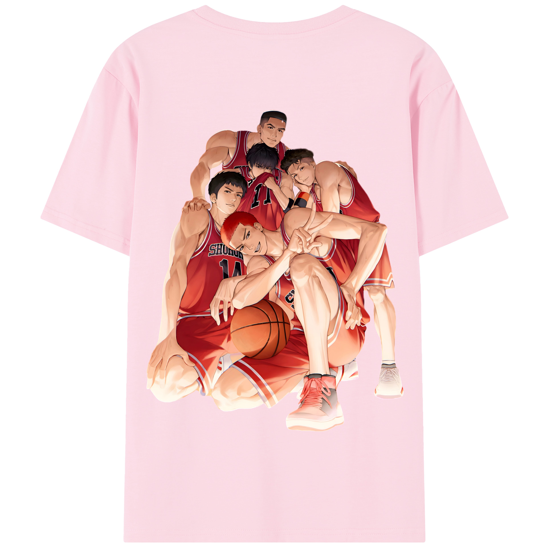SLAM DUNK／スラムダンク 綿100％半袖Tシャツ（背面プリント）