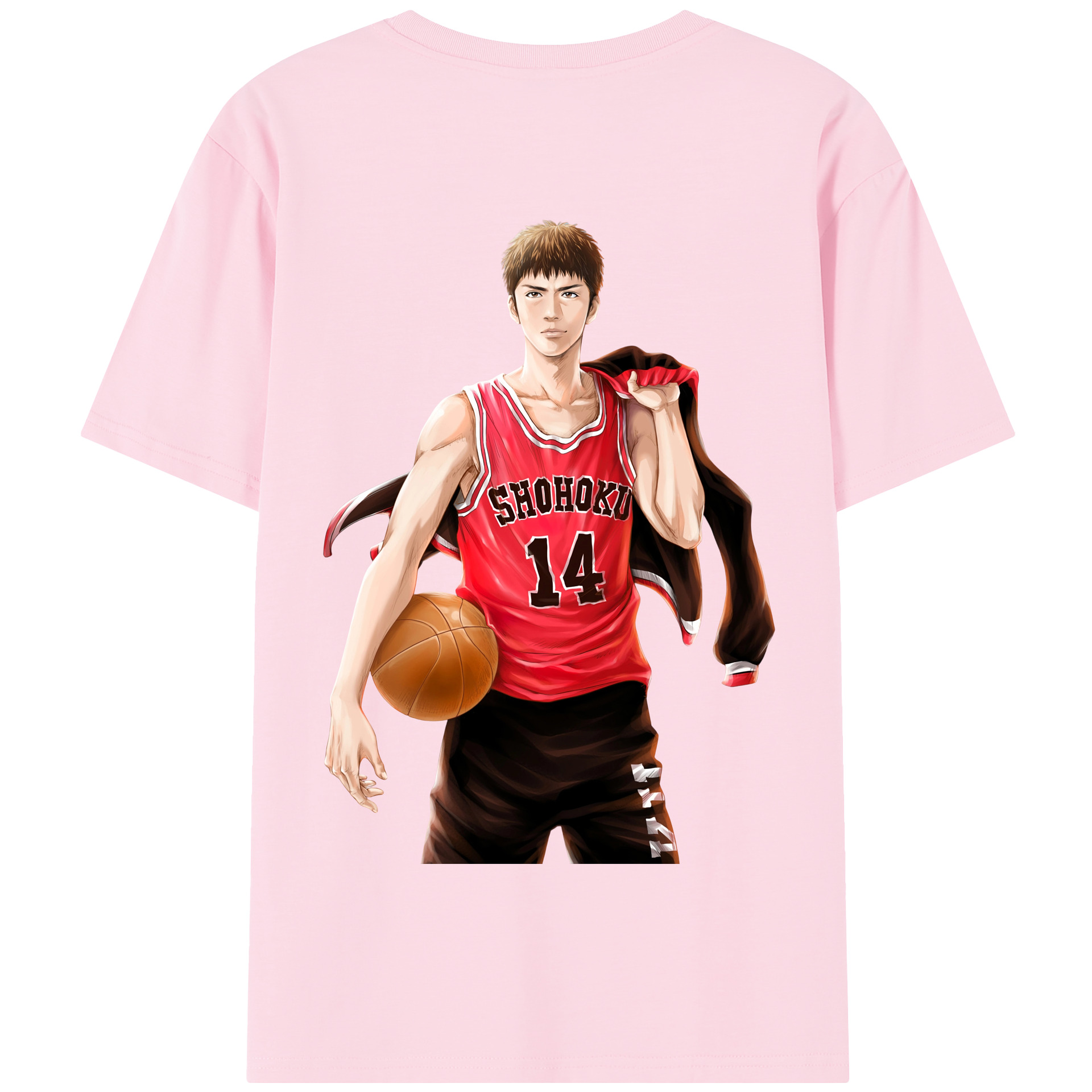 SLAM DUNK／スラムダンク 綿100％半袖Tシャツ（背面プリント）