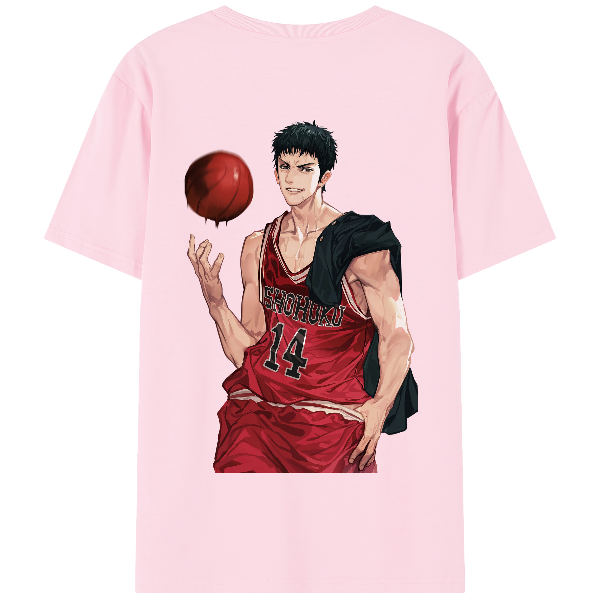 SLAM DUNK／スラムダンク 綿100％半袖Tシャツ（背面プリント）