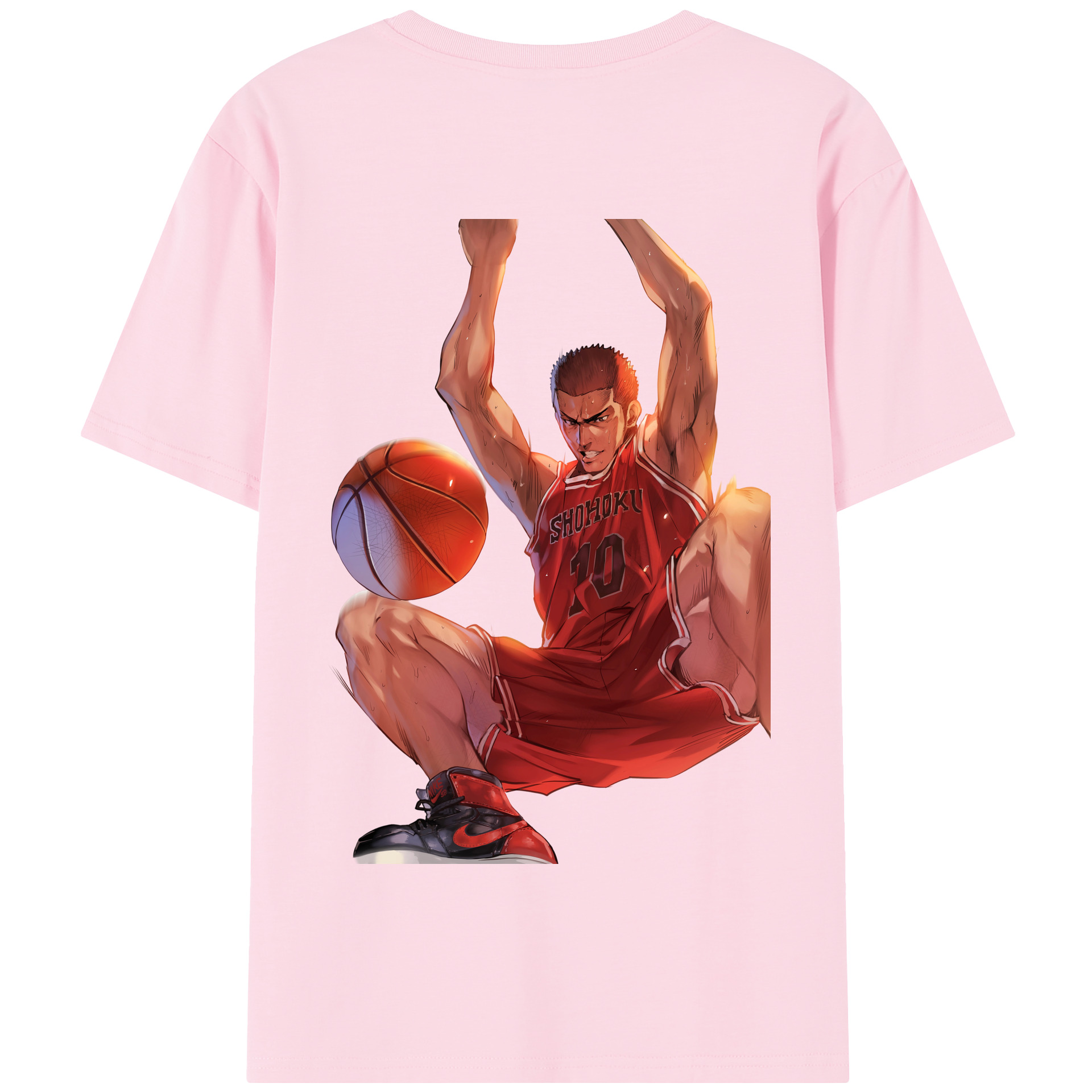 SLAM DUNK／スラムダンク 綿100％半袖Tシャツ（背面プリント）