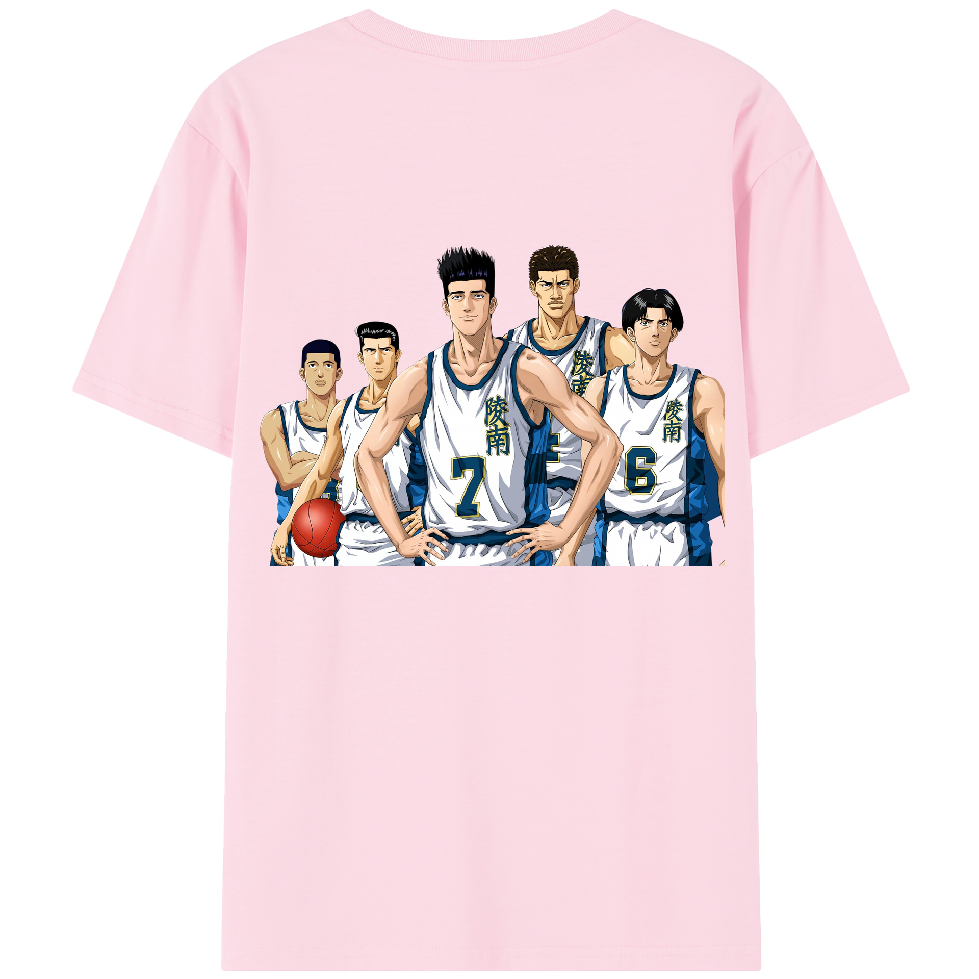 SLAM DUNK／スラムダンク 綿100％半袖Tシャツ（背面プリント）