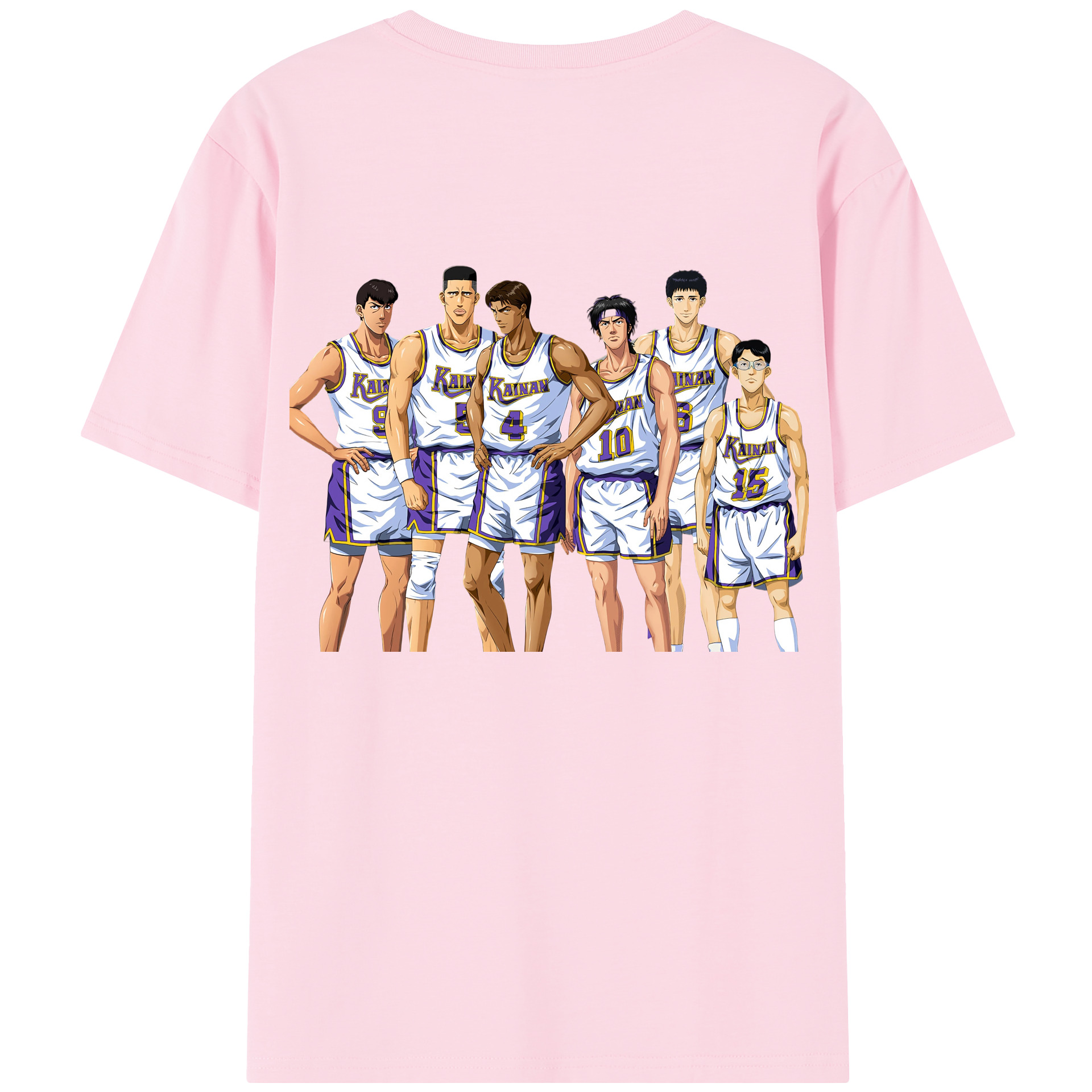 SLAM DUNK／スラムダンク 綿100％半袖Tシャツ（背面プリント）