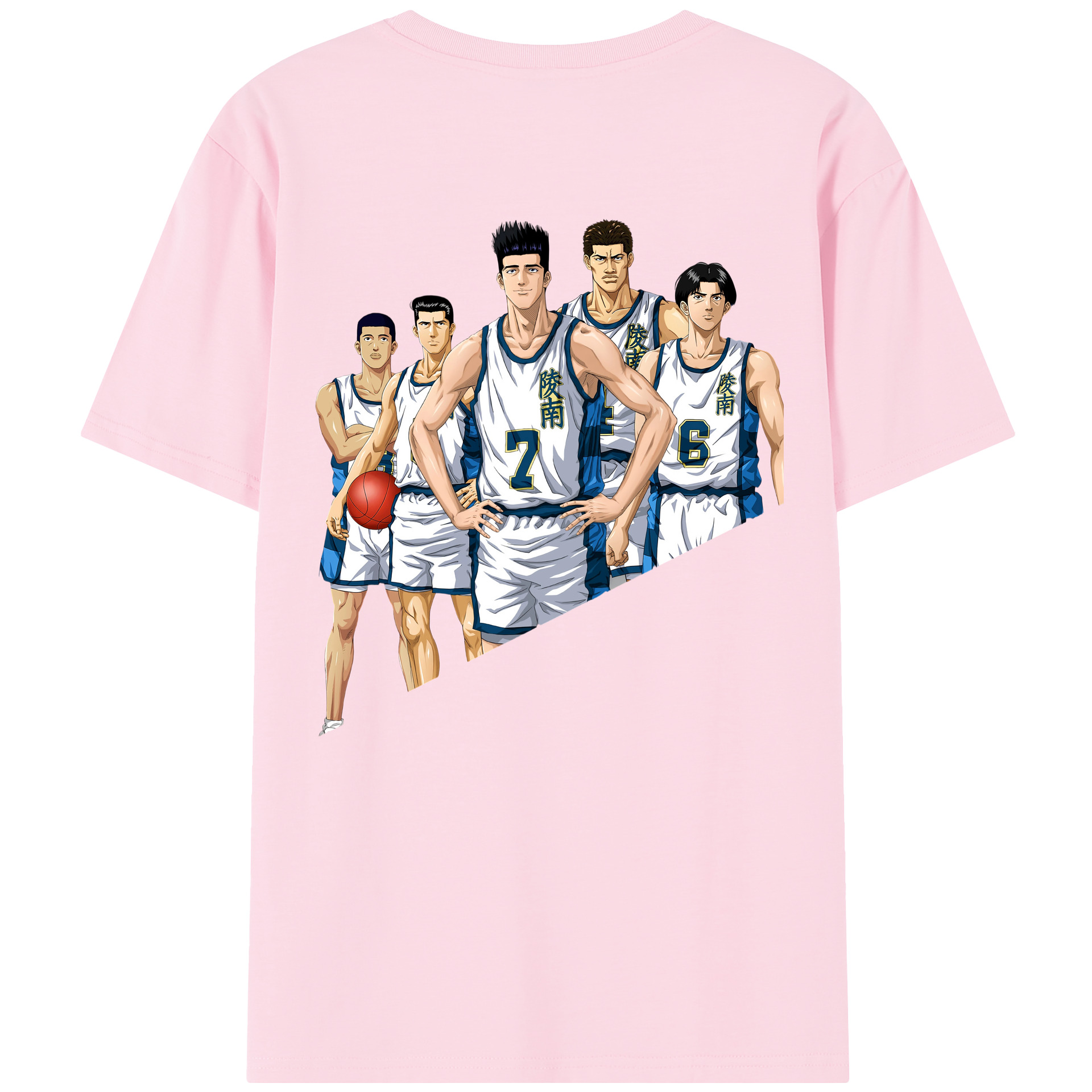 SLAM DUNK／スラムダンク 綿100％半袖Tシャツ（背面プリント）