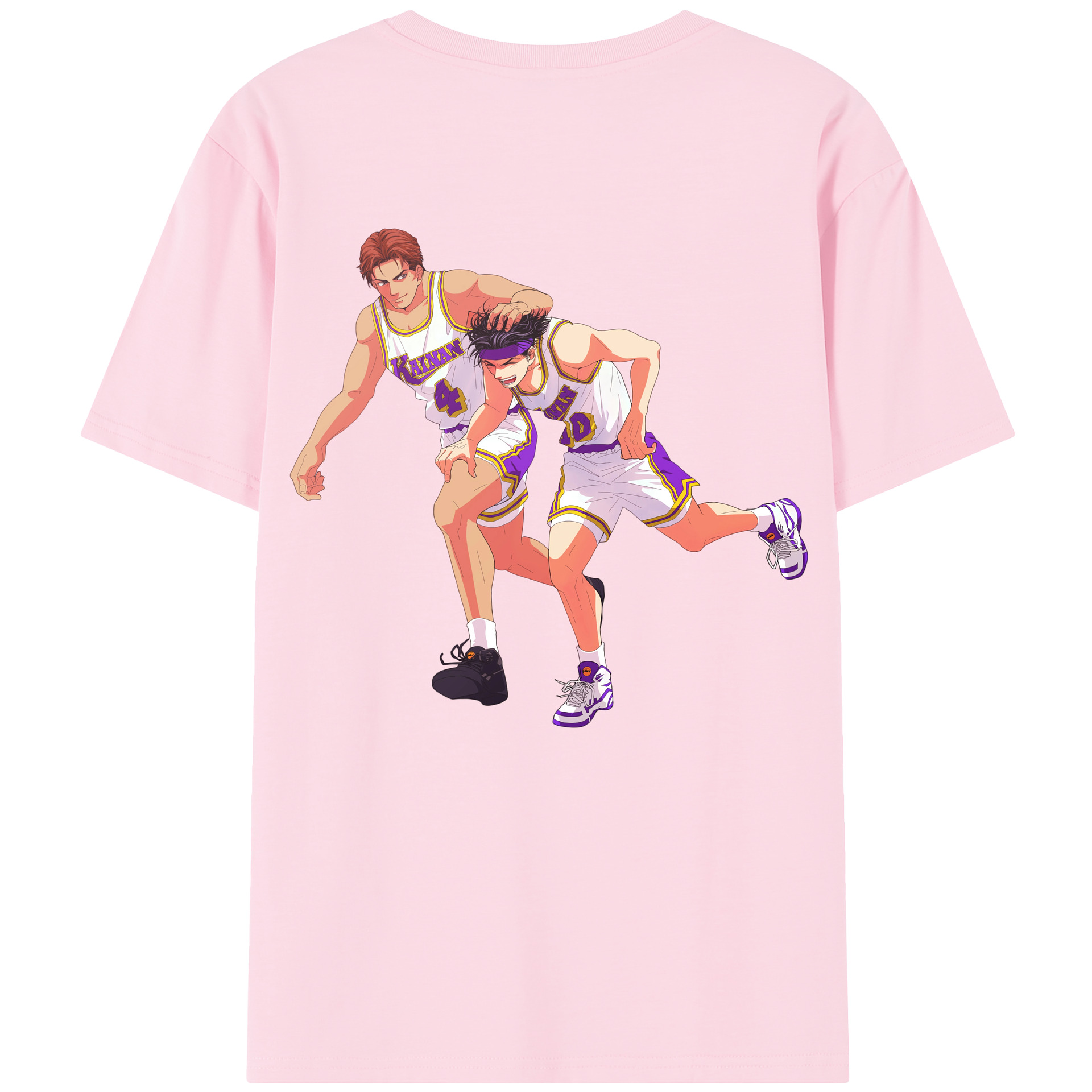 SLAM DUNK／スラムダンク 綿100％半袖Tシャツ（背面プリント）