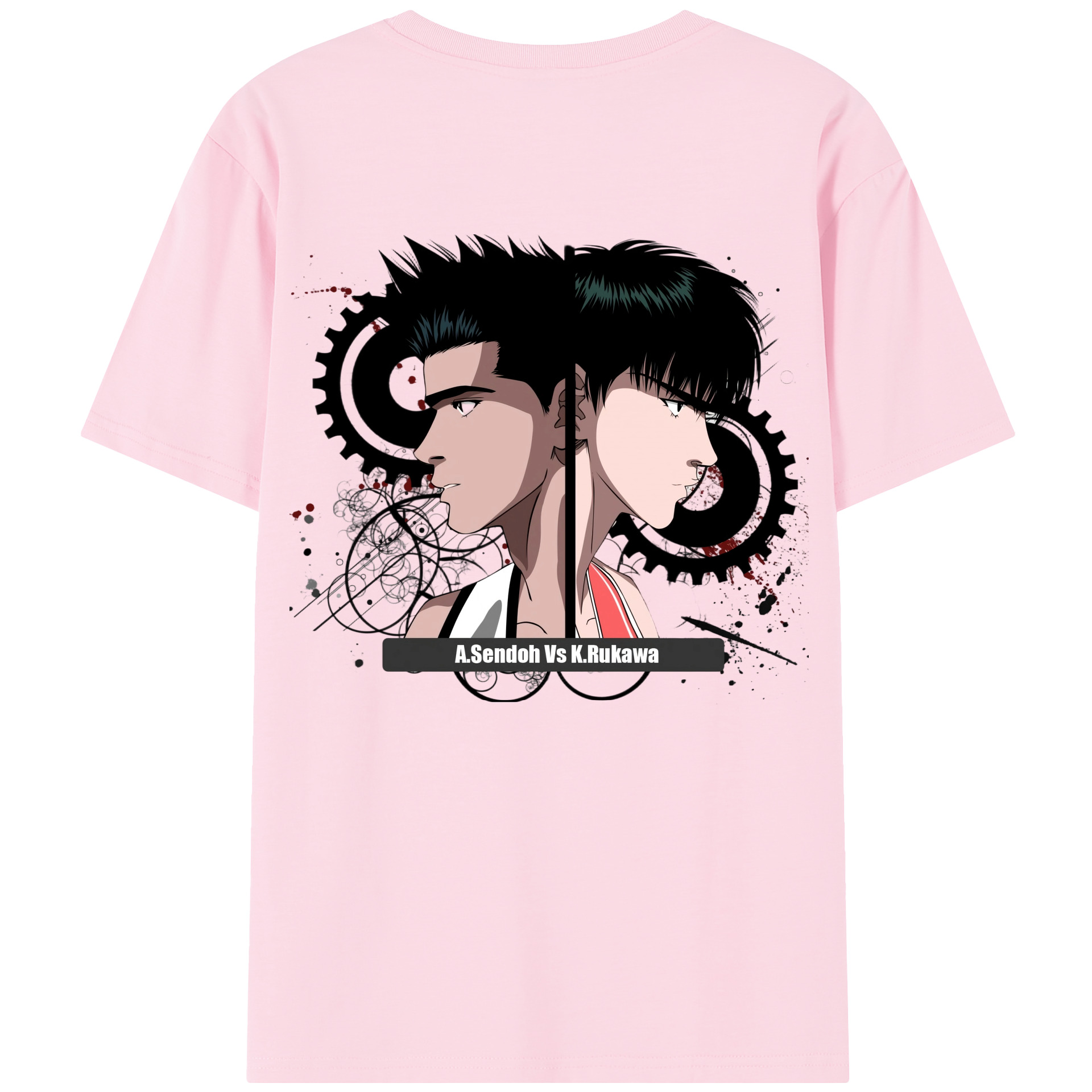 SLAM DUNK／スラムダンク 綿100％半袖Tシャツ（背面プリント）