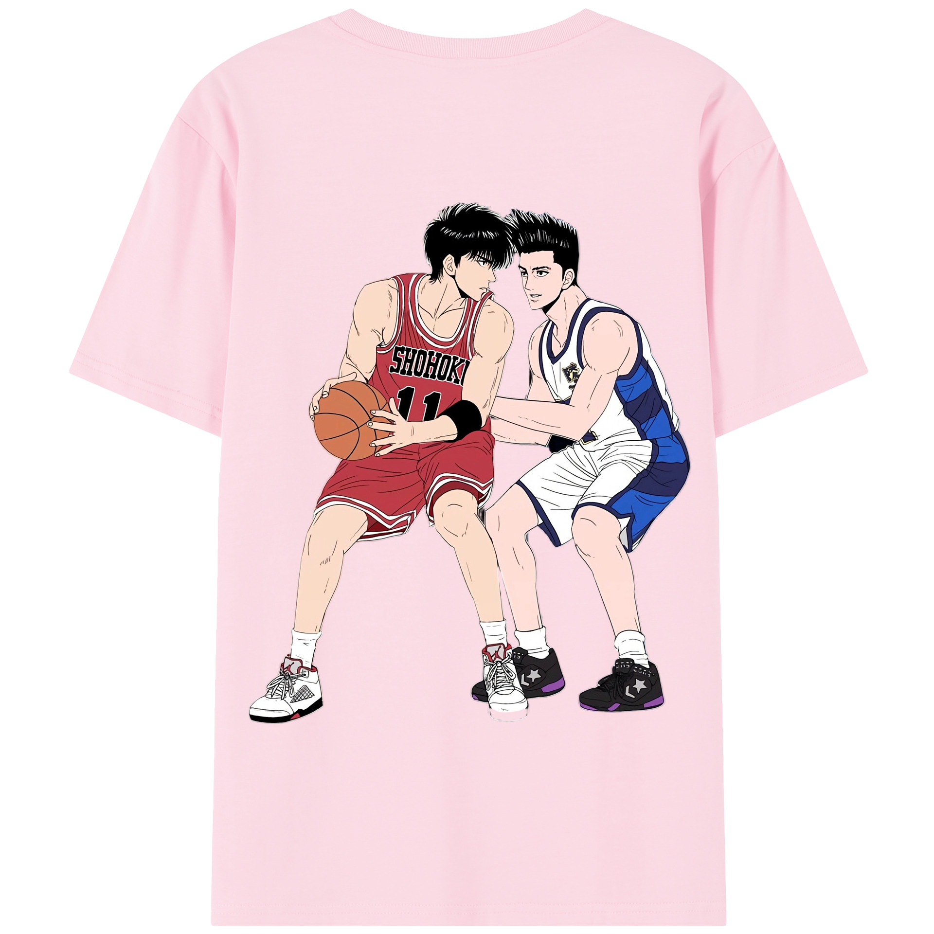 SLAM DUNK／スラムダンク 綿100％半袖Tシャツ（背面プリント）