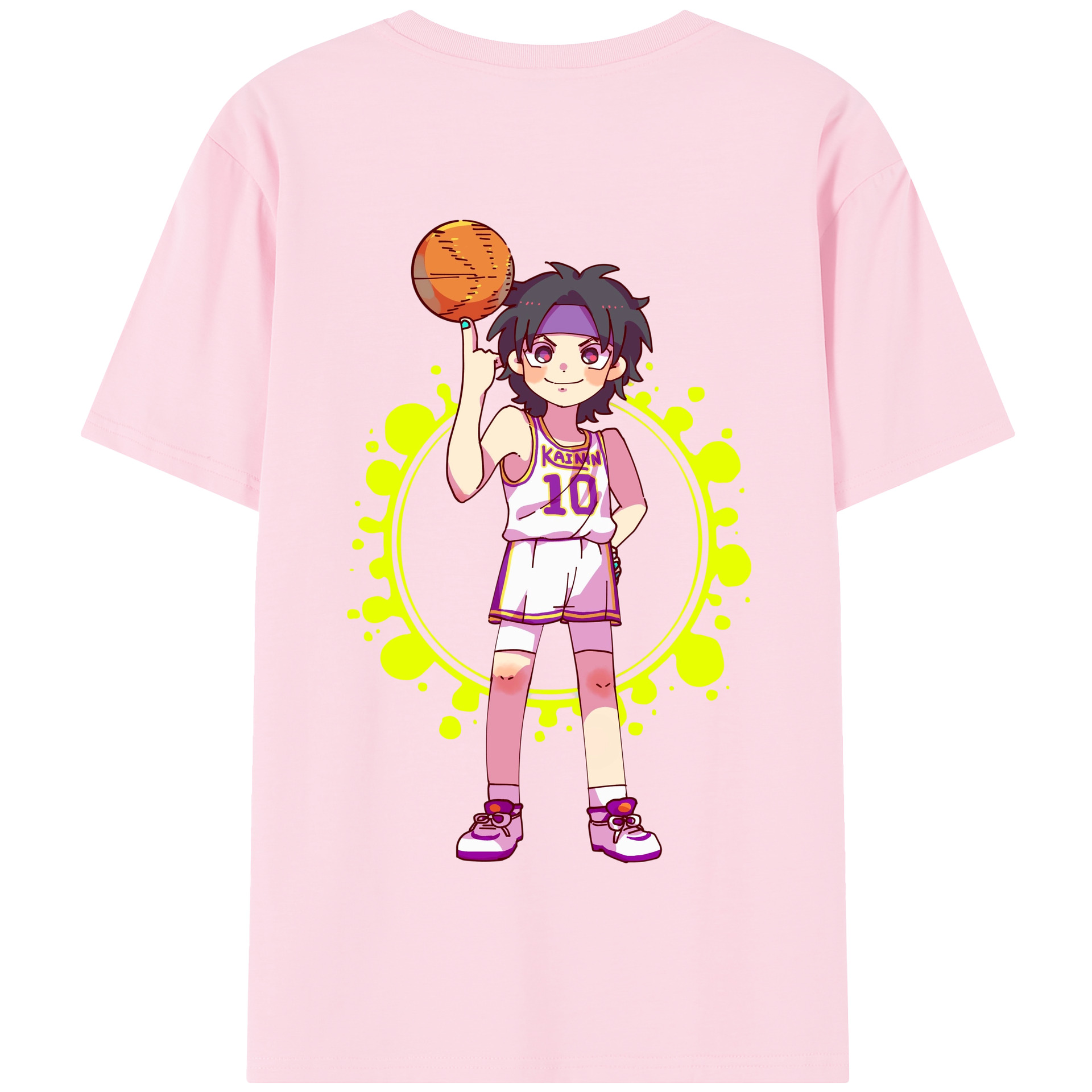 SLAM DUNK／スラムダンク 綿100％半袖Tシャツ（背面プリント）