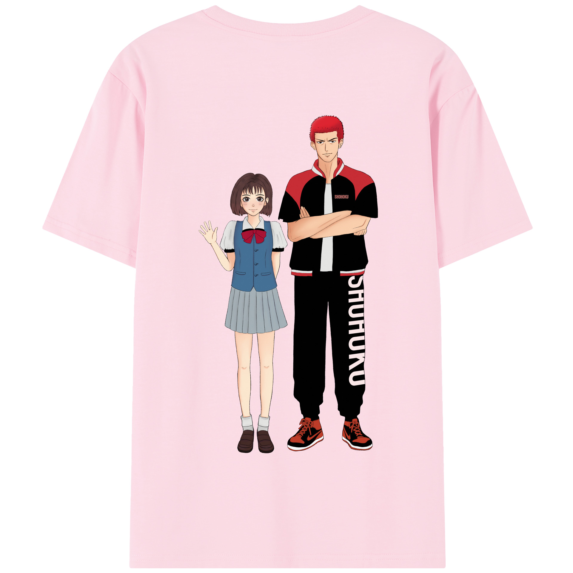 SLAM DUNK／スラムダンク 綿100％半袖Tシャツ（背面プリント）