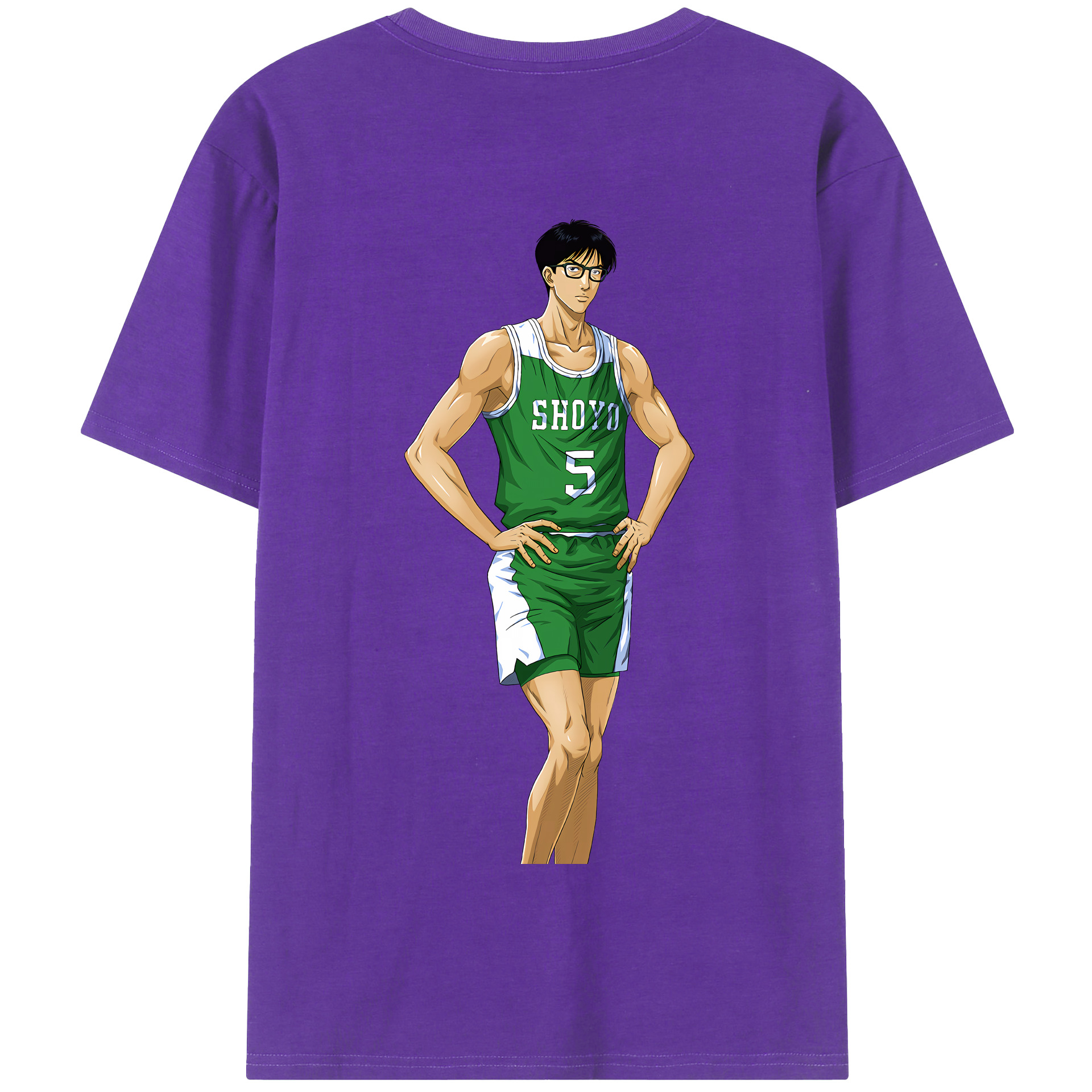 SLAM DUNK／スラムダンク 綿100％半袖Tシャツ（背面プリント）