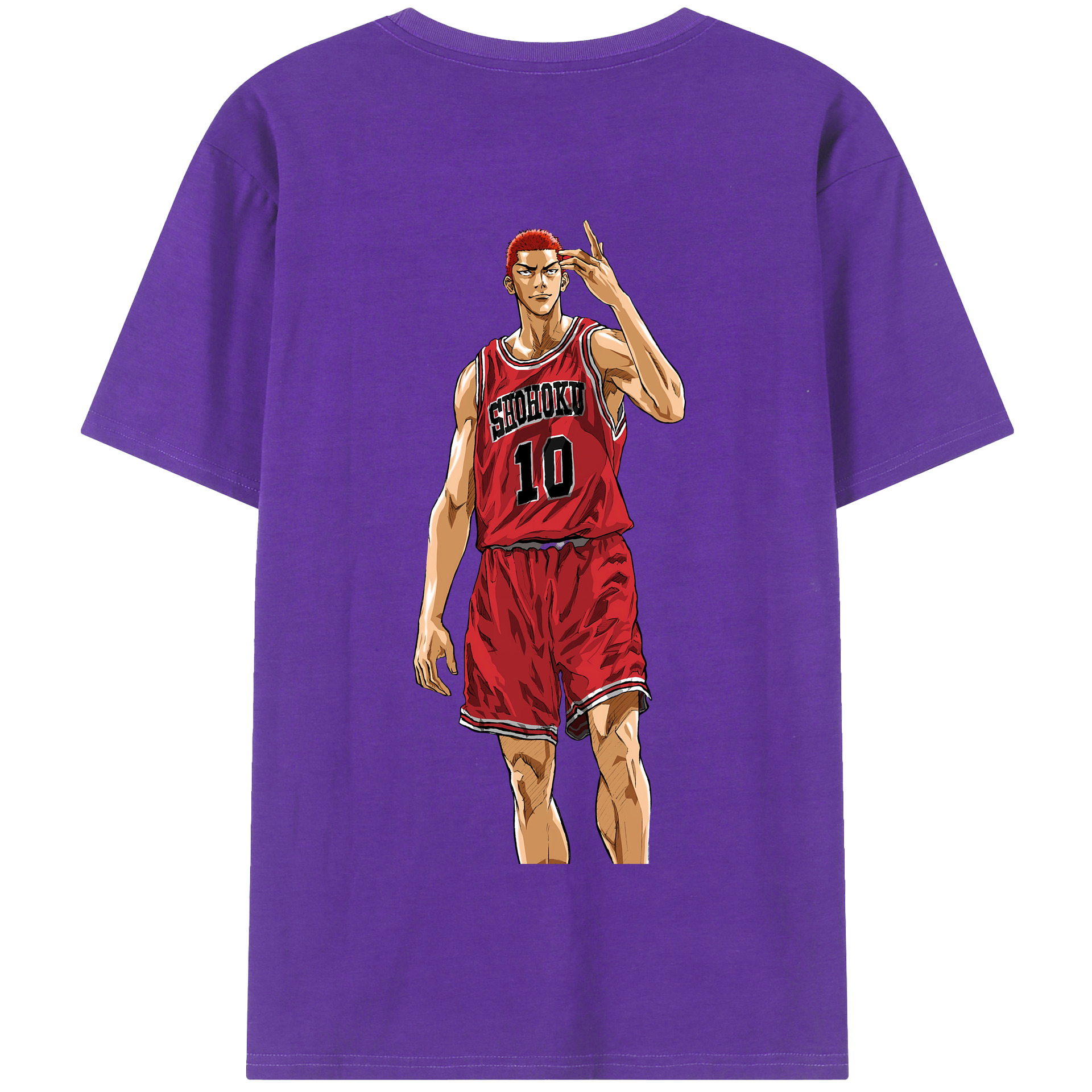SLAM DUNK／スラムダンク 綿100％半袖Tシャツ（背面プリント）