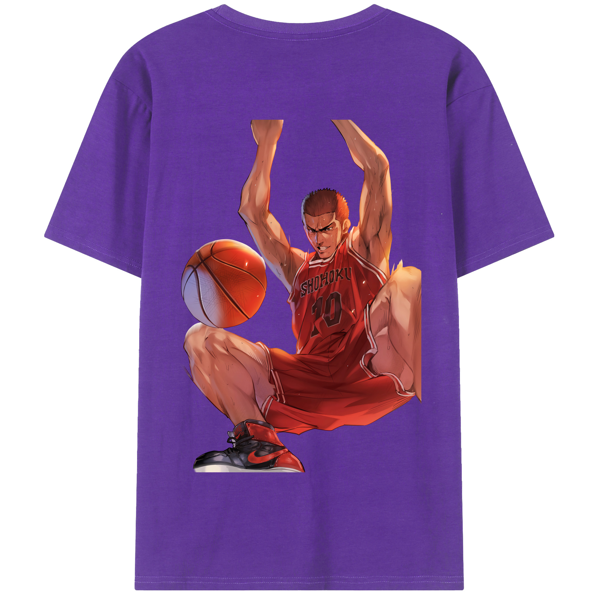 SLAM DUNK／スラムダンク 綿100％半袖Tシャツ（背面プリント）