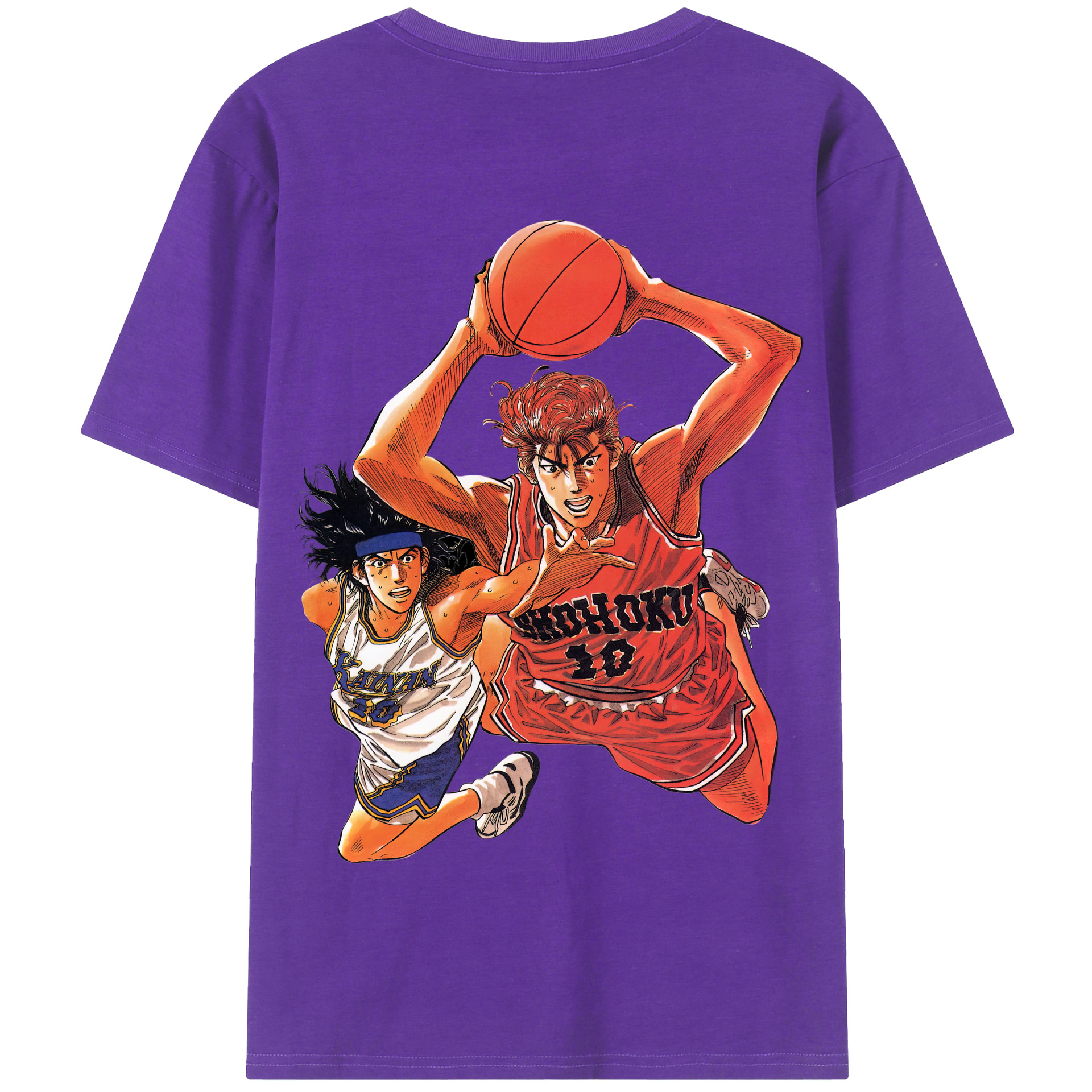 （画像用） SLAM DUNK／スラムダンク 綿100％半袖Tシャツ（背面プリント）