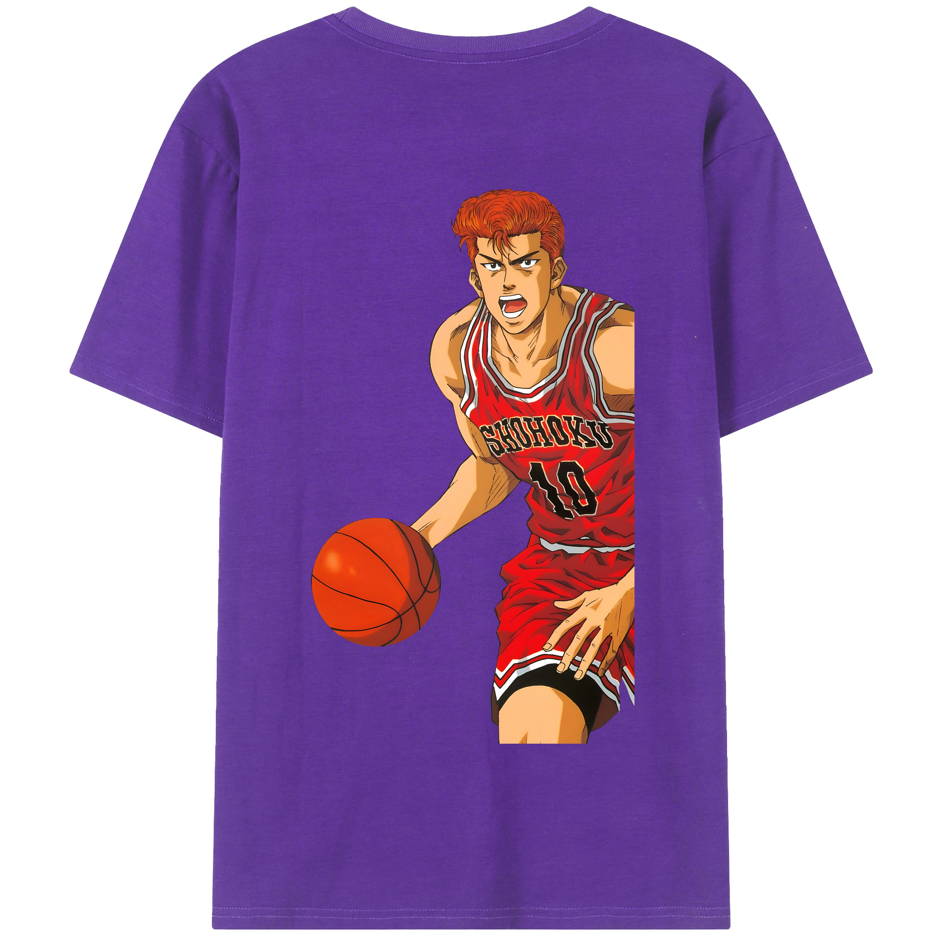 SLAM DUNK／スラムダンク 綿100％半袖Tシャツ（背面プリント）
