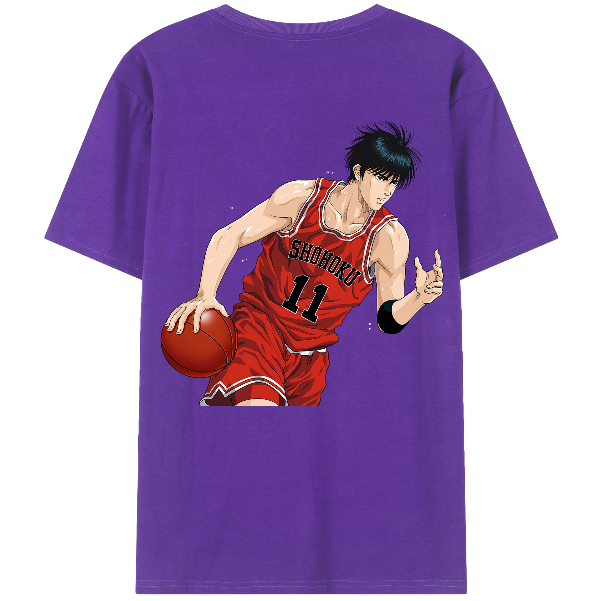 SLAM DUNK／スラムダンク 綿100％半袖Tシャツ（背面プリント）