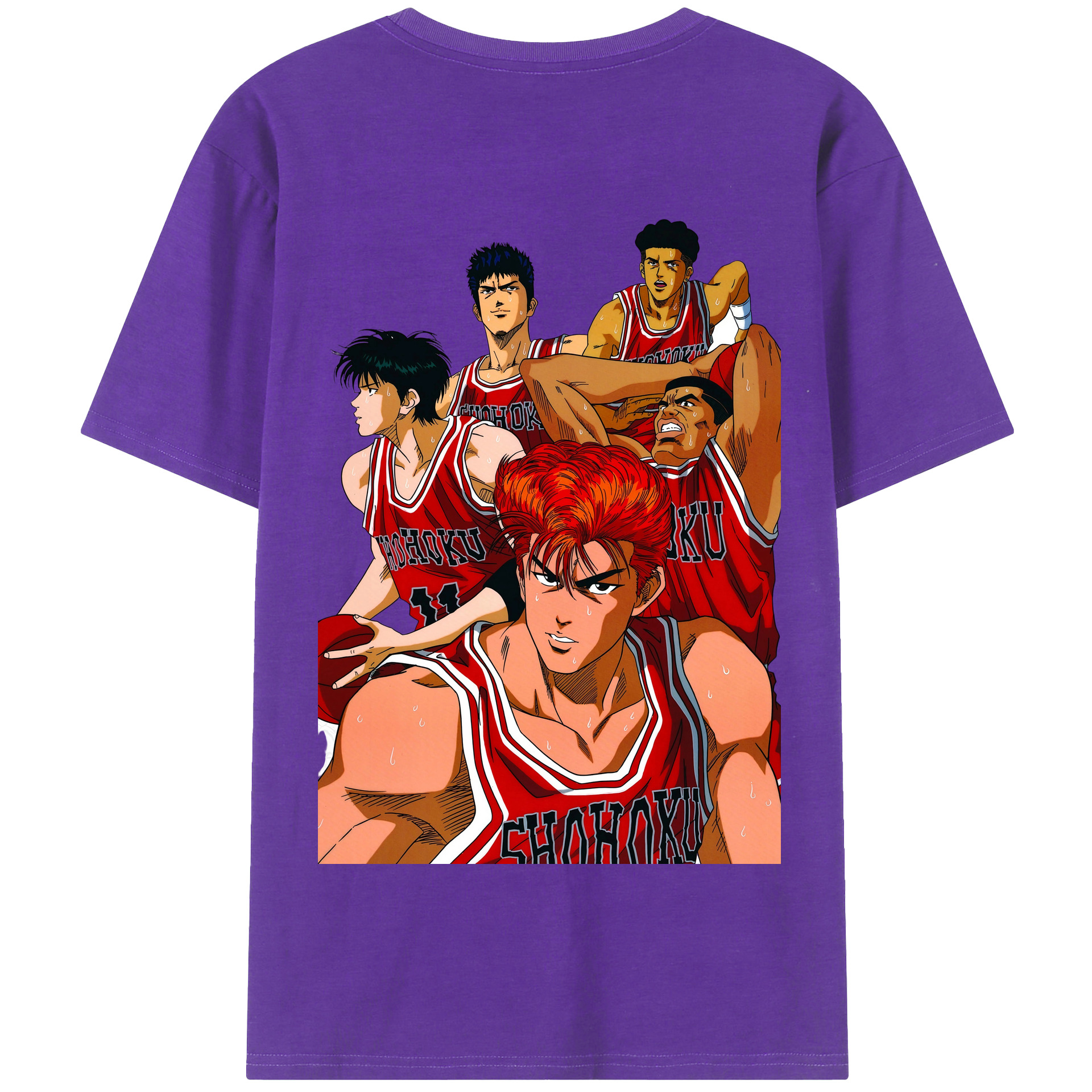 SLAM DUNK／スラムダンク 綿100％半袖Tシャツ（背面プリント）