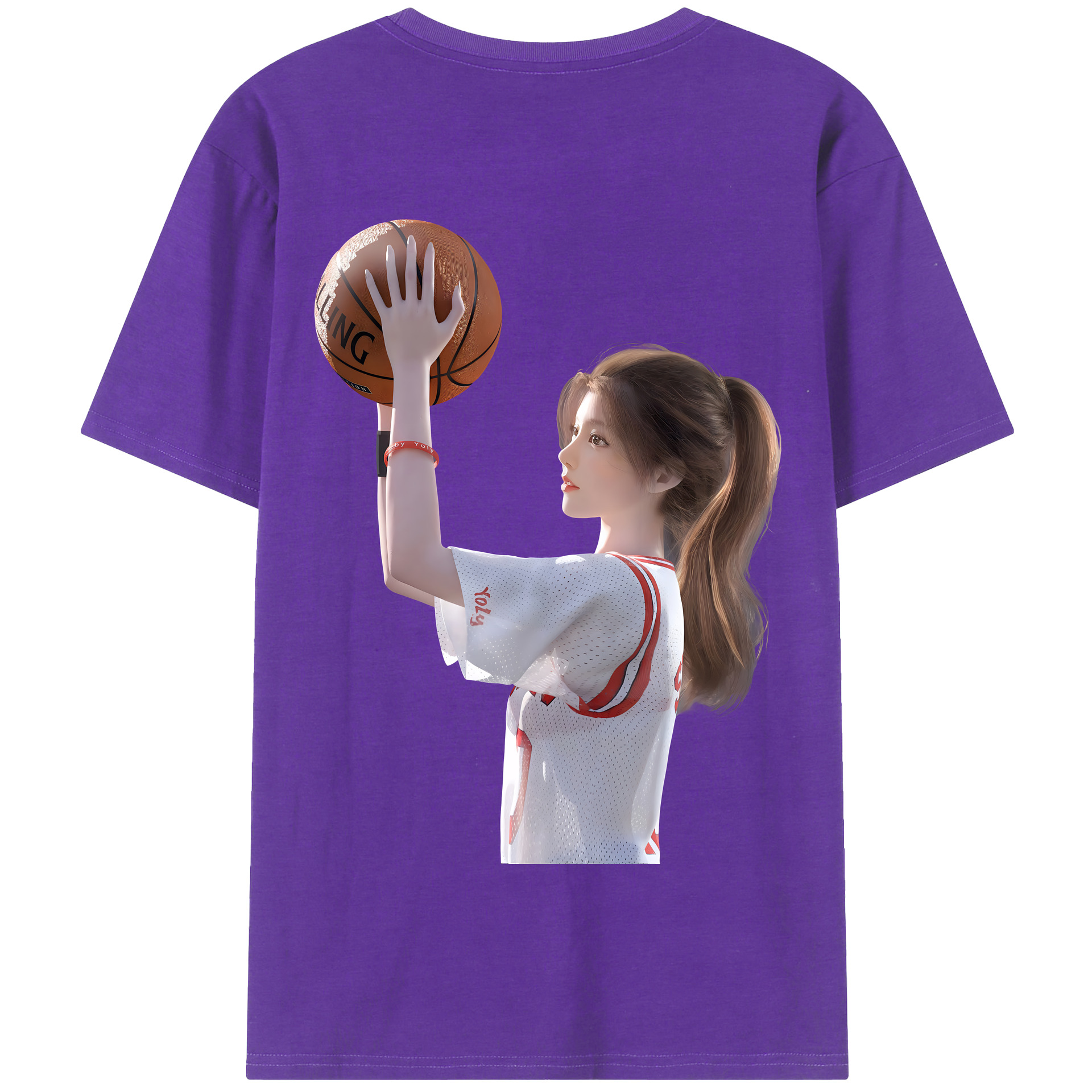 SLAM DUNK／スラムダンク 綿100％半袖Tシャツ（背面プリント）