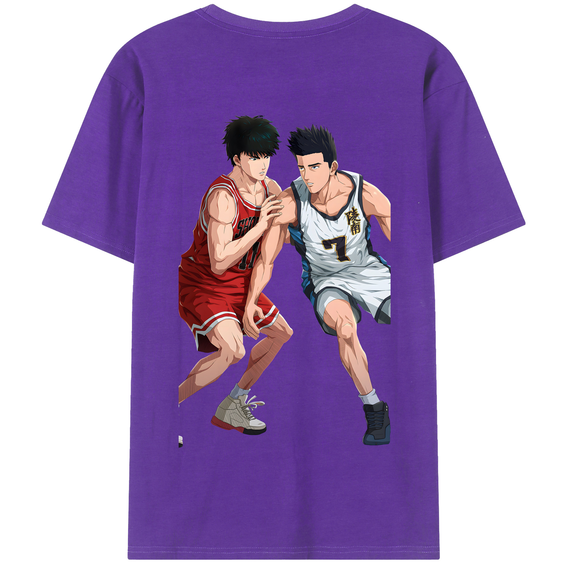 SLAM DUNK／スラムダンク 綿100％半袖Tシャツ（背面プリント）