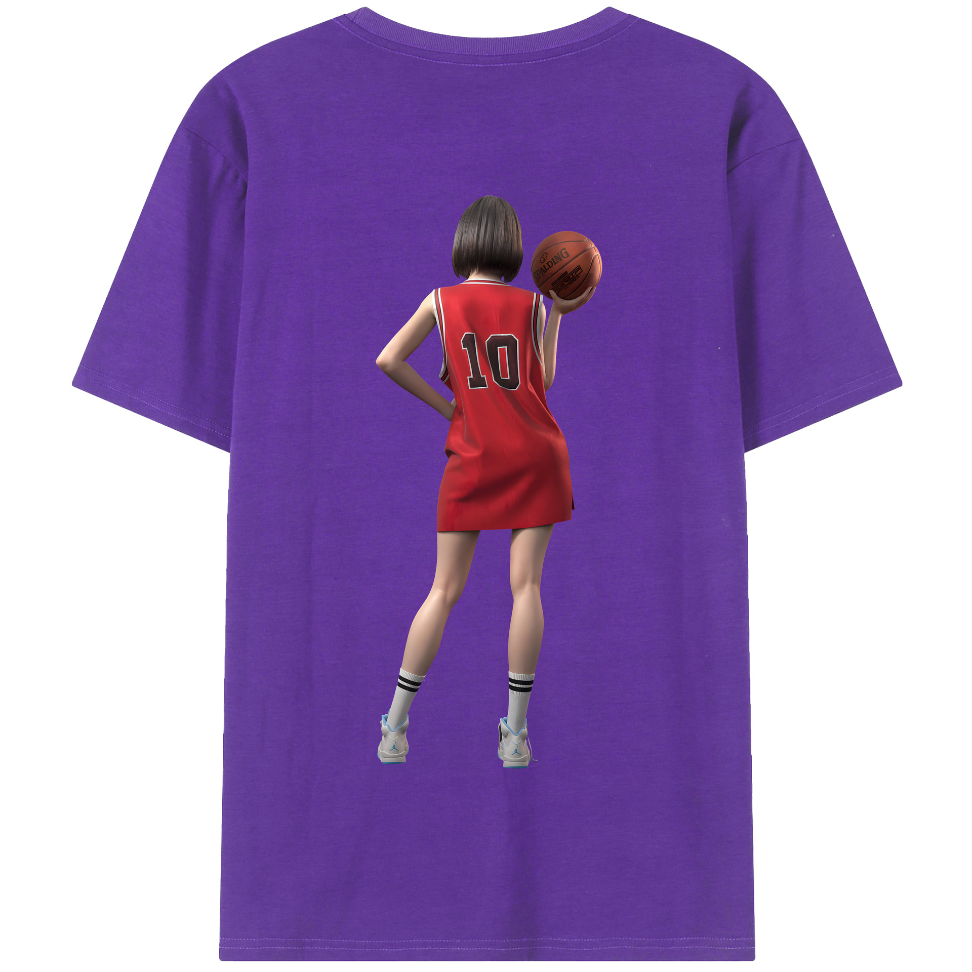 SLAM DUNK／スラムダンク 綿100％半袖Tシャツ（背面プリント）