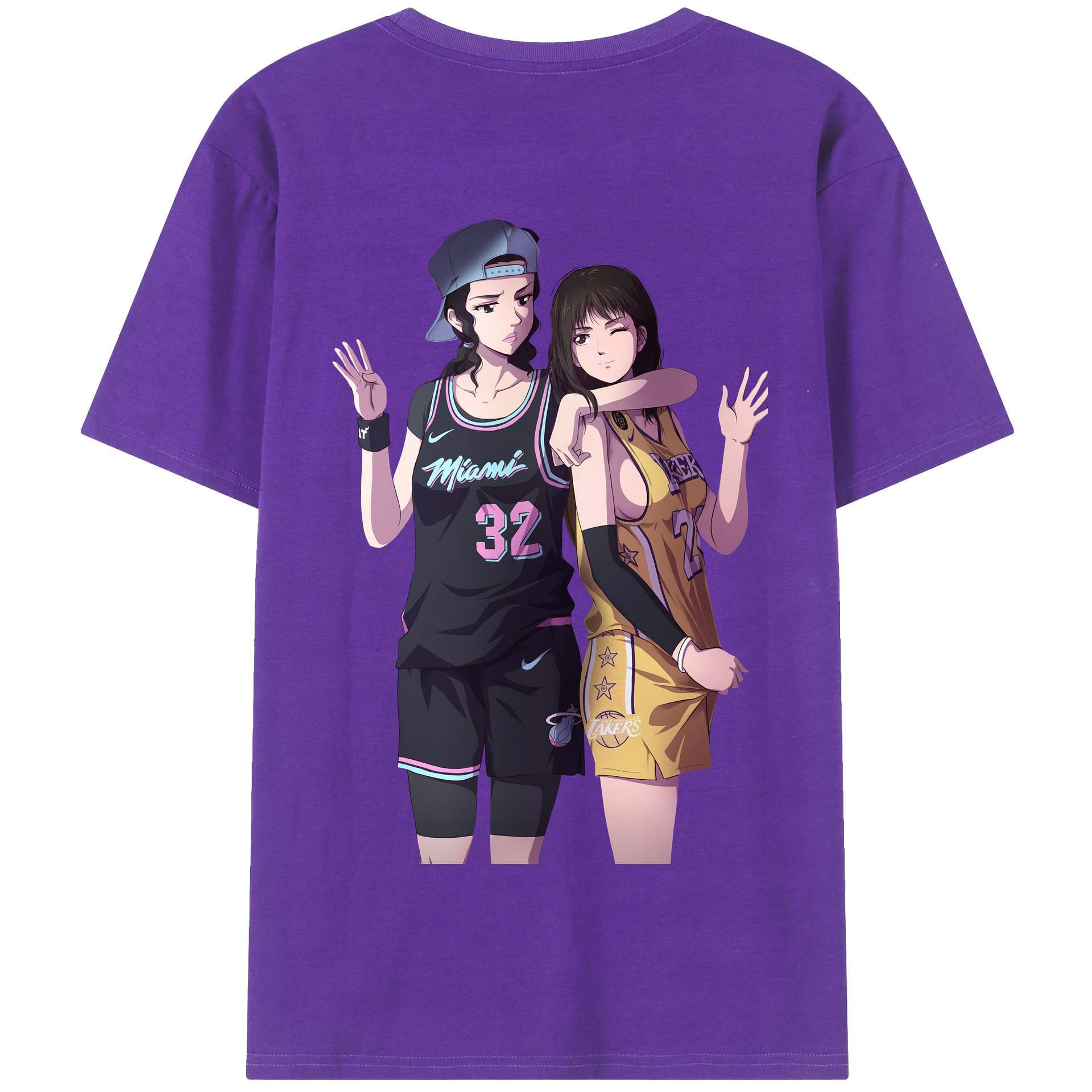 （画像用） SLAM DUNK／スラムダンク 綿100％半袖Tシャツ（背面プリント）