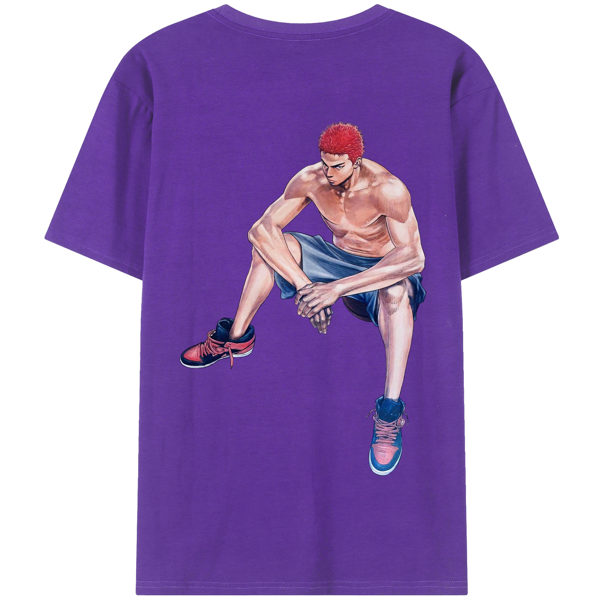 SLAM DUNK／スラムダンク 綿100％半袖Tシャツ（背面プリント）