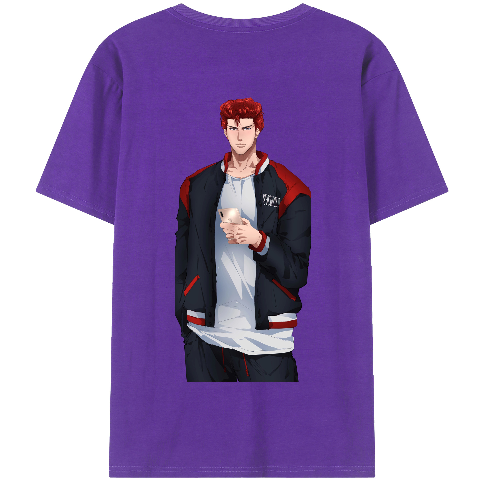 SLAM DUNK／スラムダンク 綿100％半袖Tシャツ（背面プリント）
