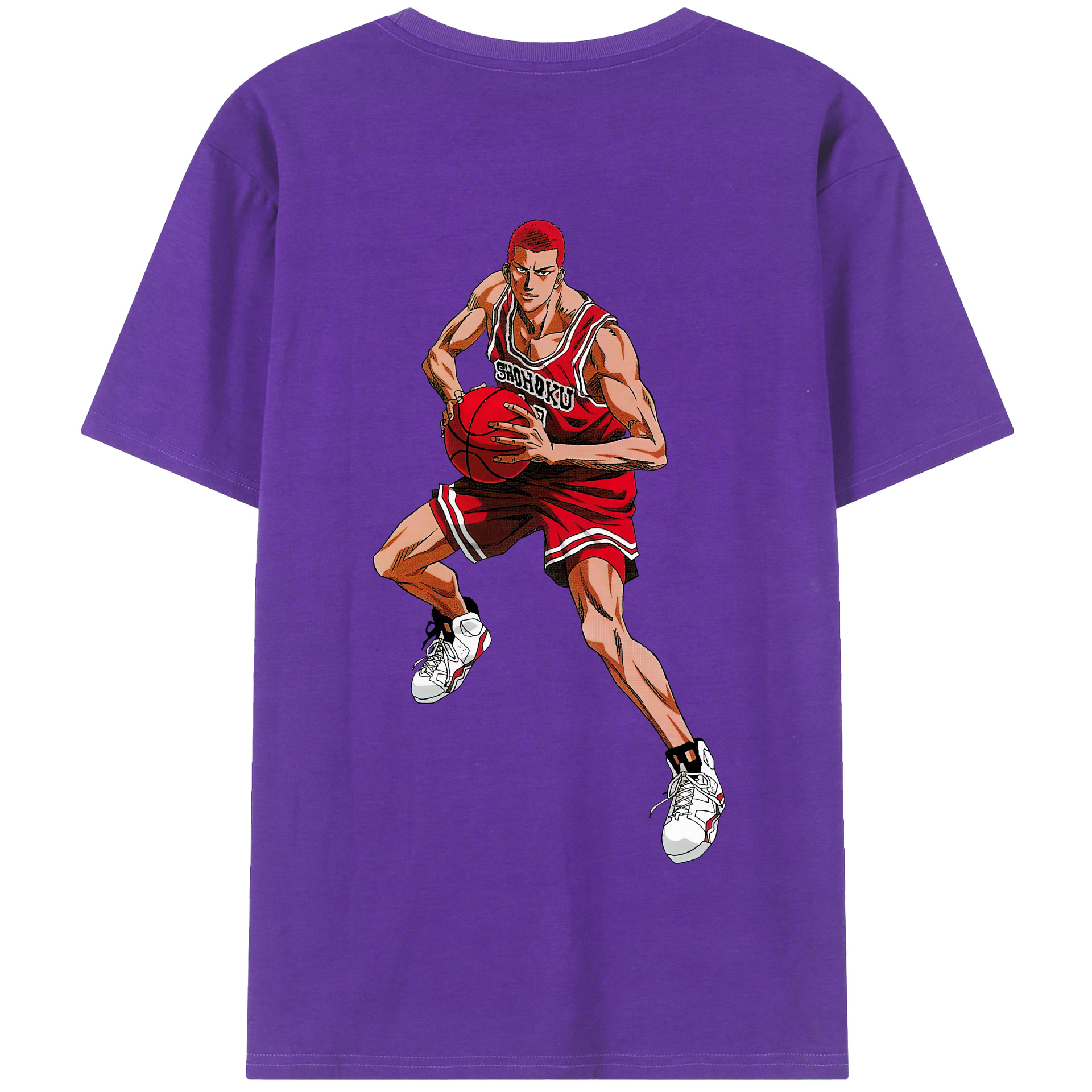 SLAM DUNK／スラムダンク 綿100％半袖Tシャツ（背面プリント）