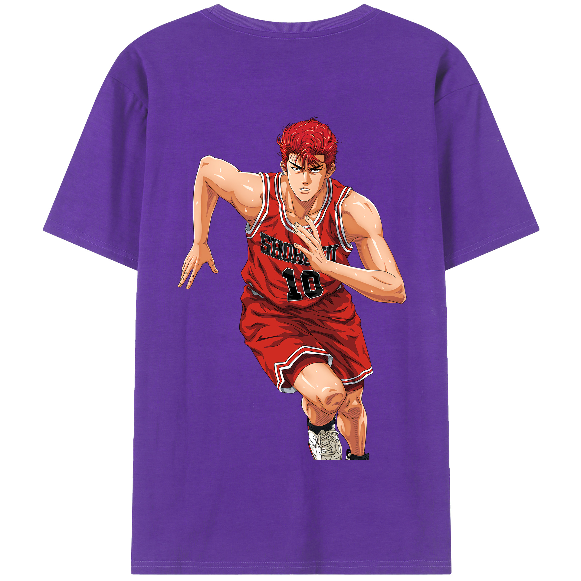 SLAM DUNK／スラムダンク 綿100％半袖Tシャツ（背面プリント）