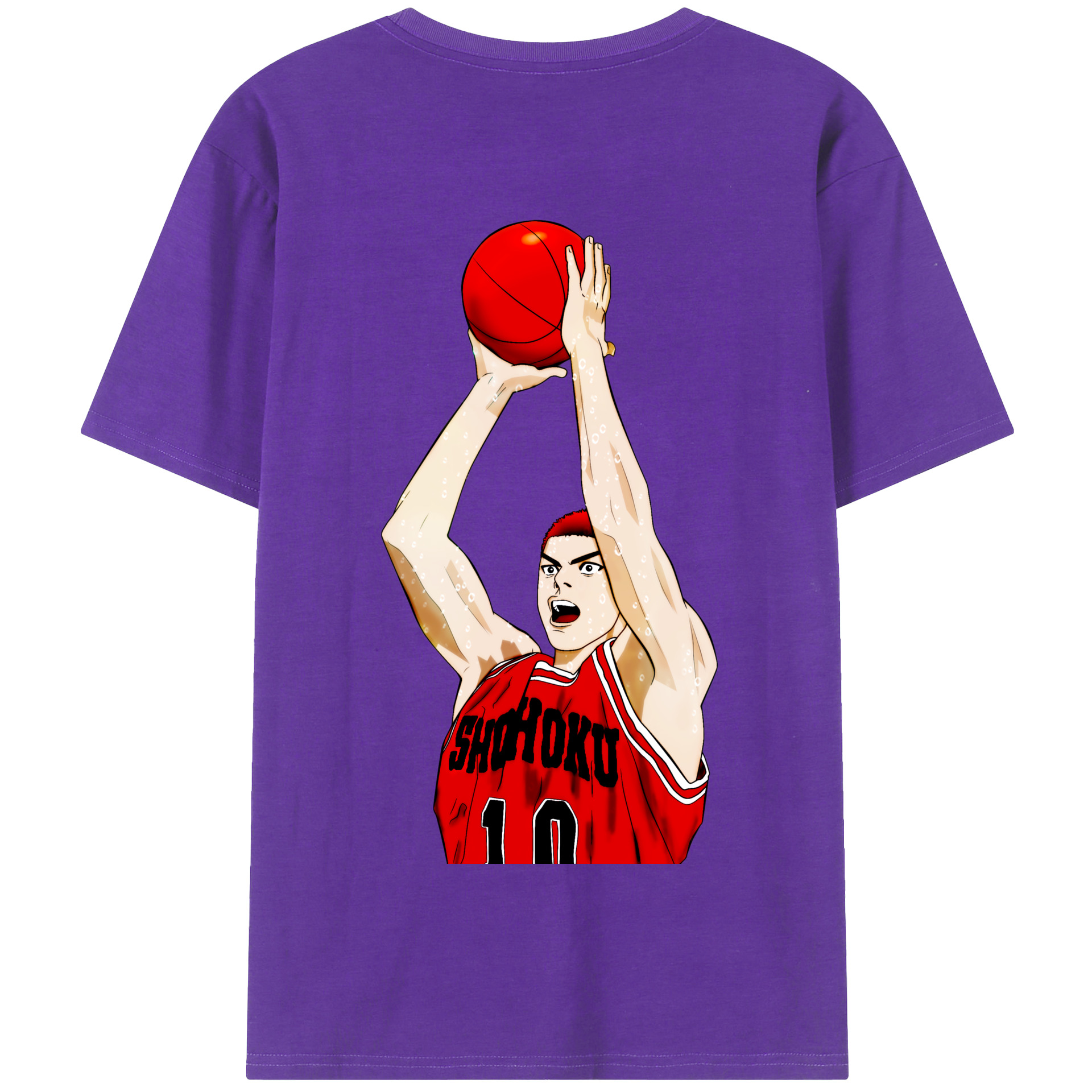 SLAM DUNK／スラムダンク 綿100％半袖Tシャツ（背面プリント）