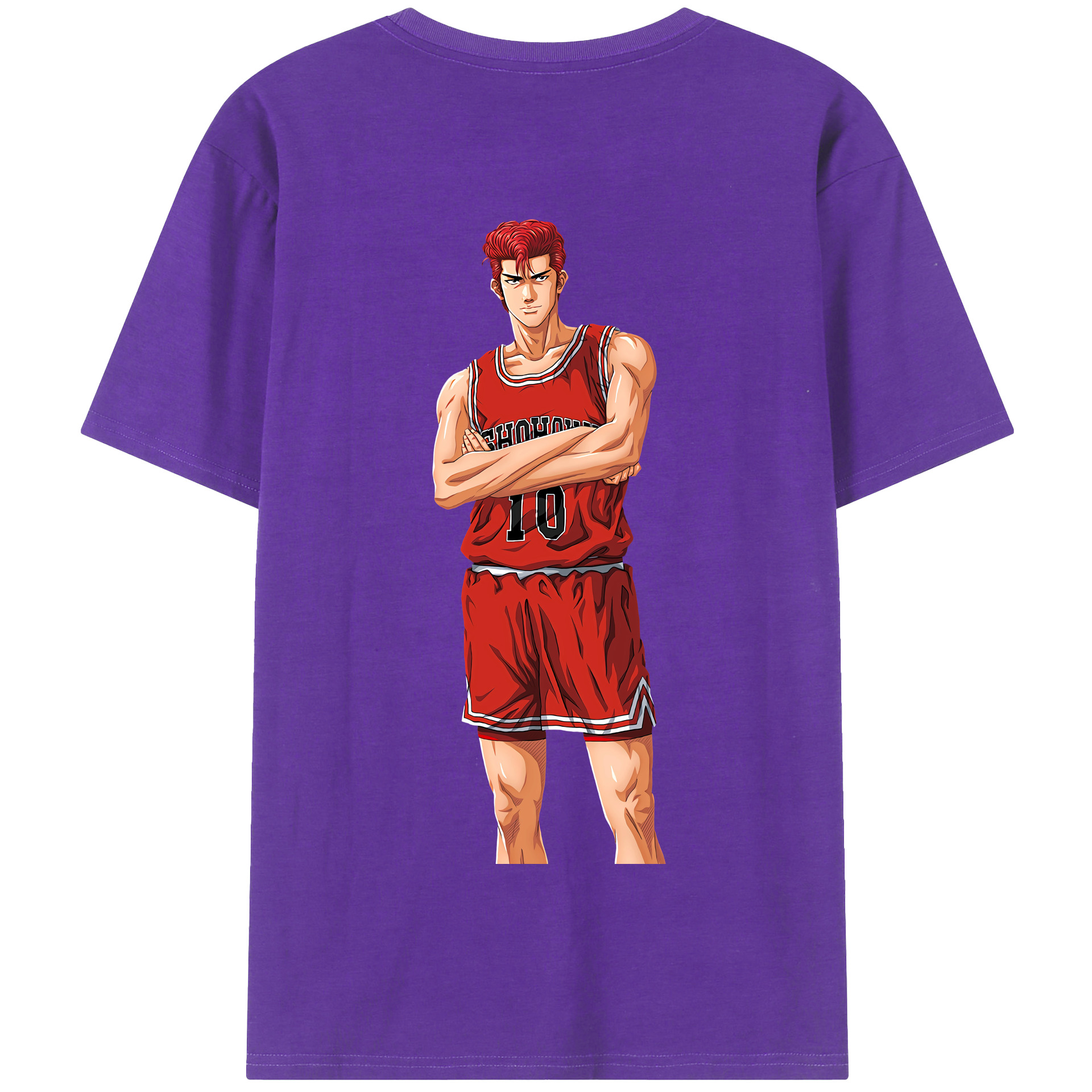 SLAM DUNK／スラムダンク 綿100％半袖Tシャツ（背面プリント）