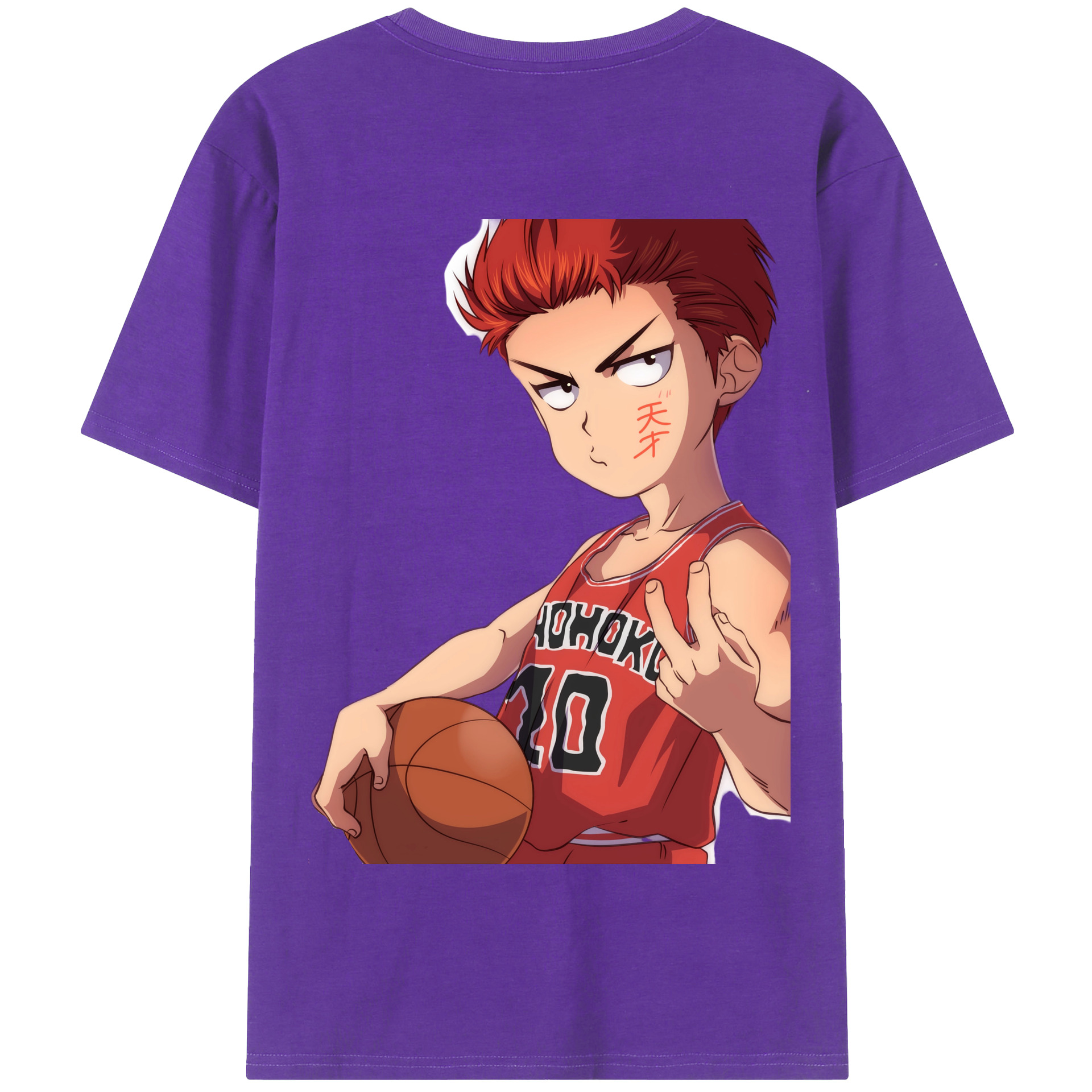 SLAM DUNK／スラムダンク 綿100％半袖Tシャツ（背面プリント）