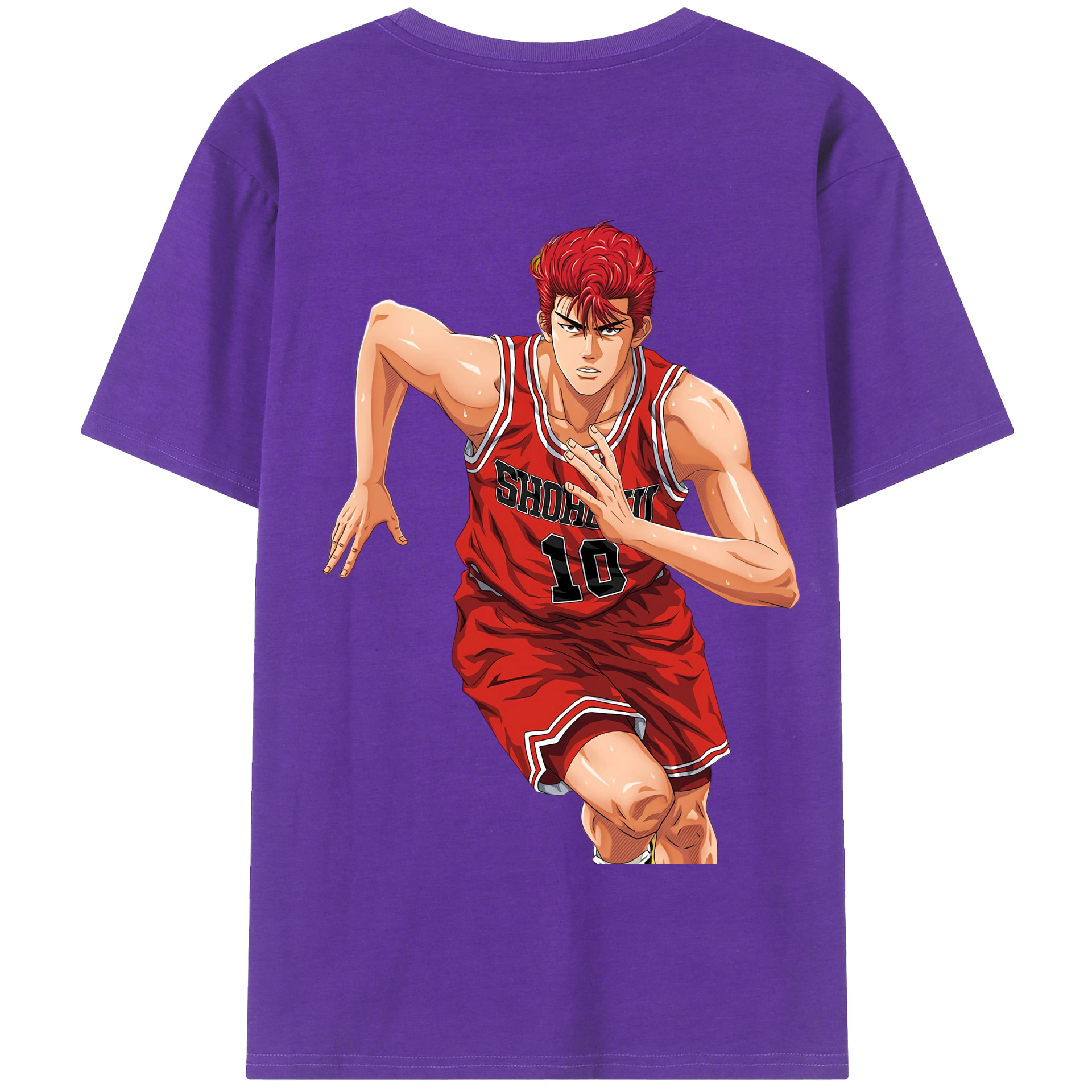 SLAM DUNK／スラムダンク 綿100％半袖Tシャツ（背面プリント）