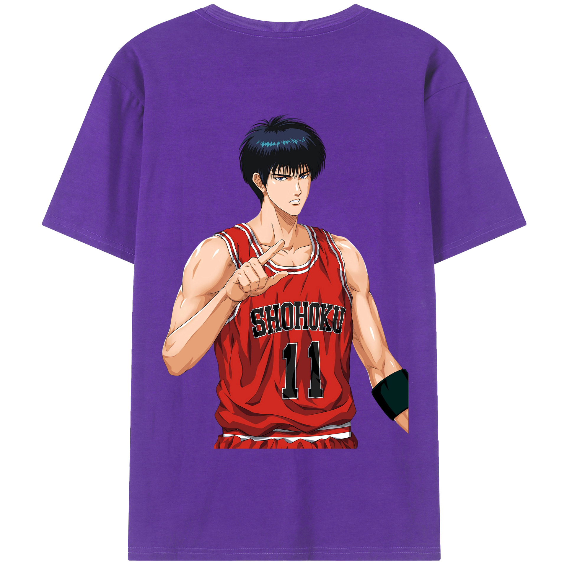 SLAM DUNK／スラムダンク 綿100％半袖Tシャツ（背面プリント）