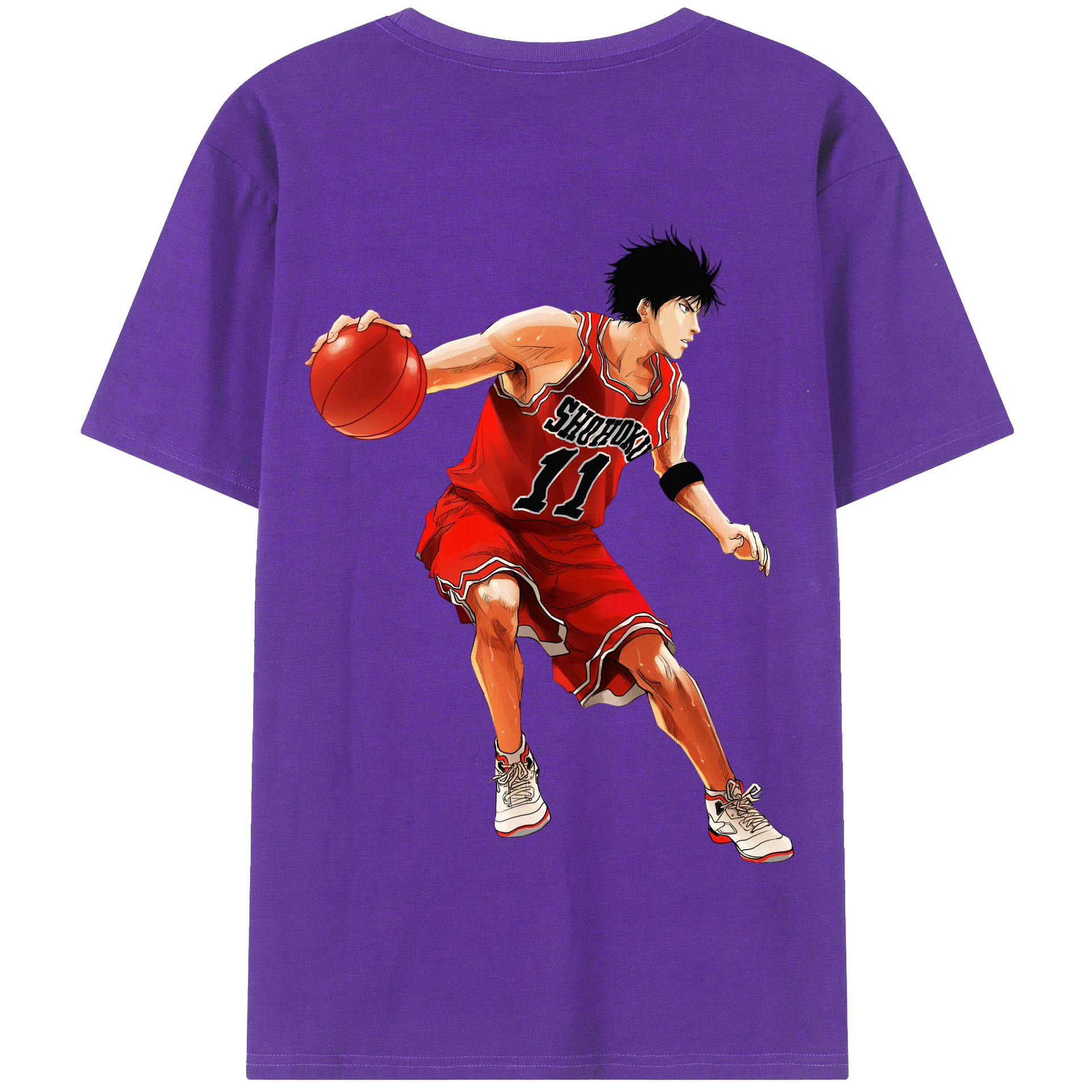 SLAM DUNK／スラムダンク 綿100％半袖Tシャツ（背面プリント）