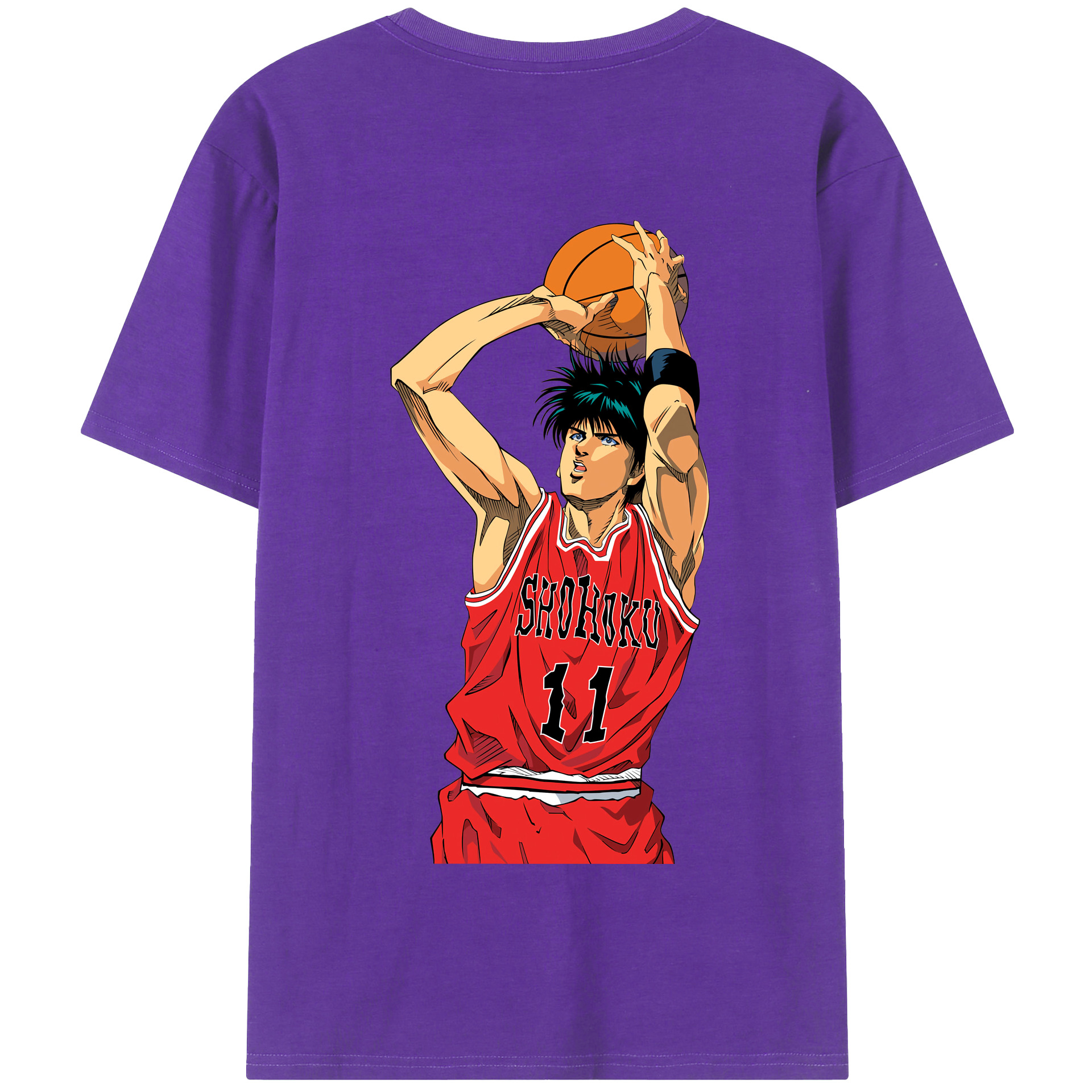 SLAM DUNK／スラムダンク 綿100％半袖Tシャツ（背面プリント）