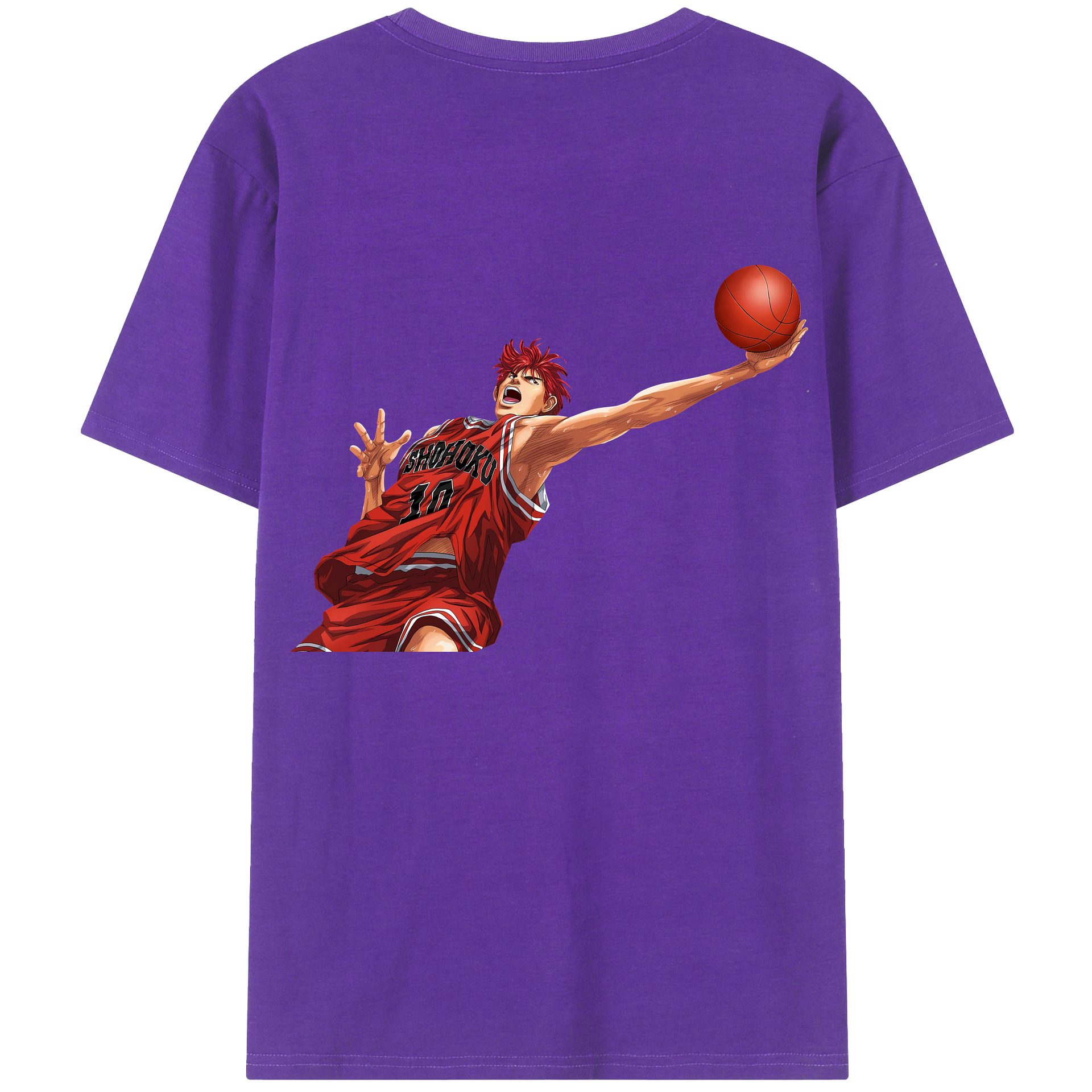 SLAM DUNK／スラムダンク 綿100％半袖Tシャツ（背面プリント）