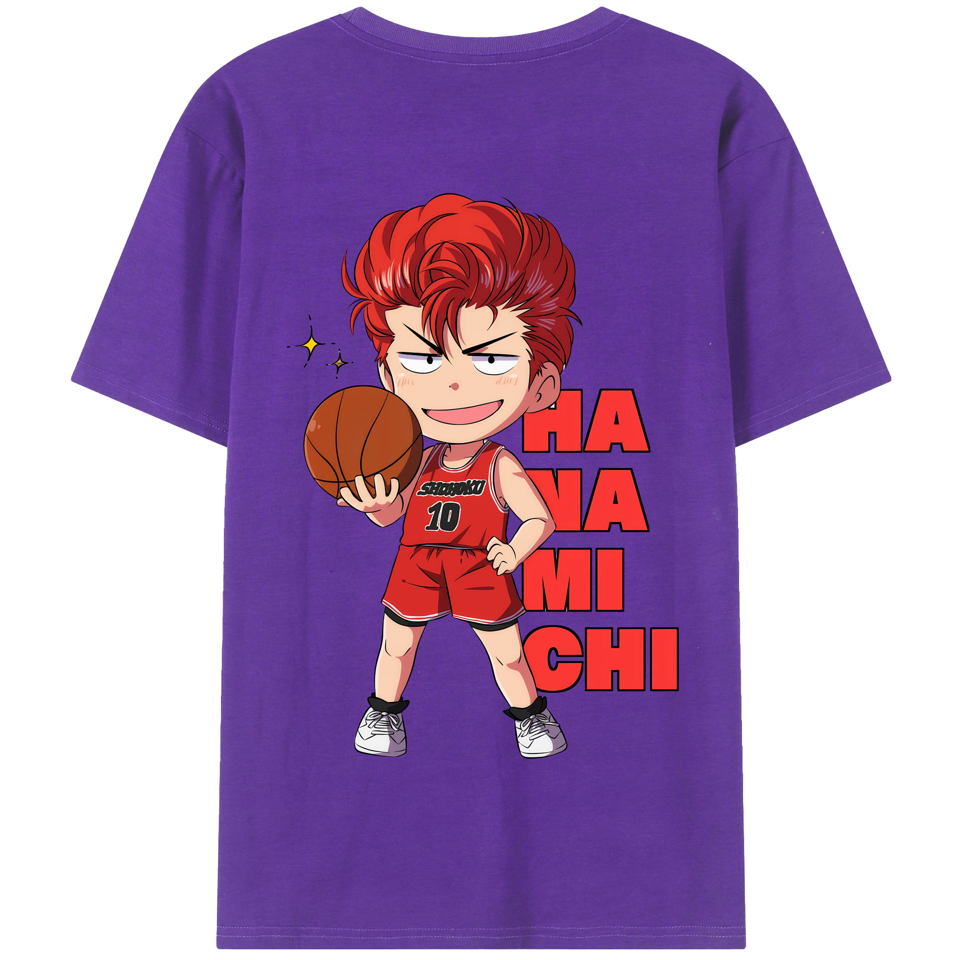 SLAM DUNK／スラムダンク 綿100％半袖Tシャツ（背面プリント）