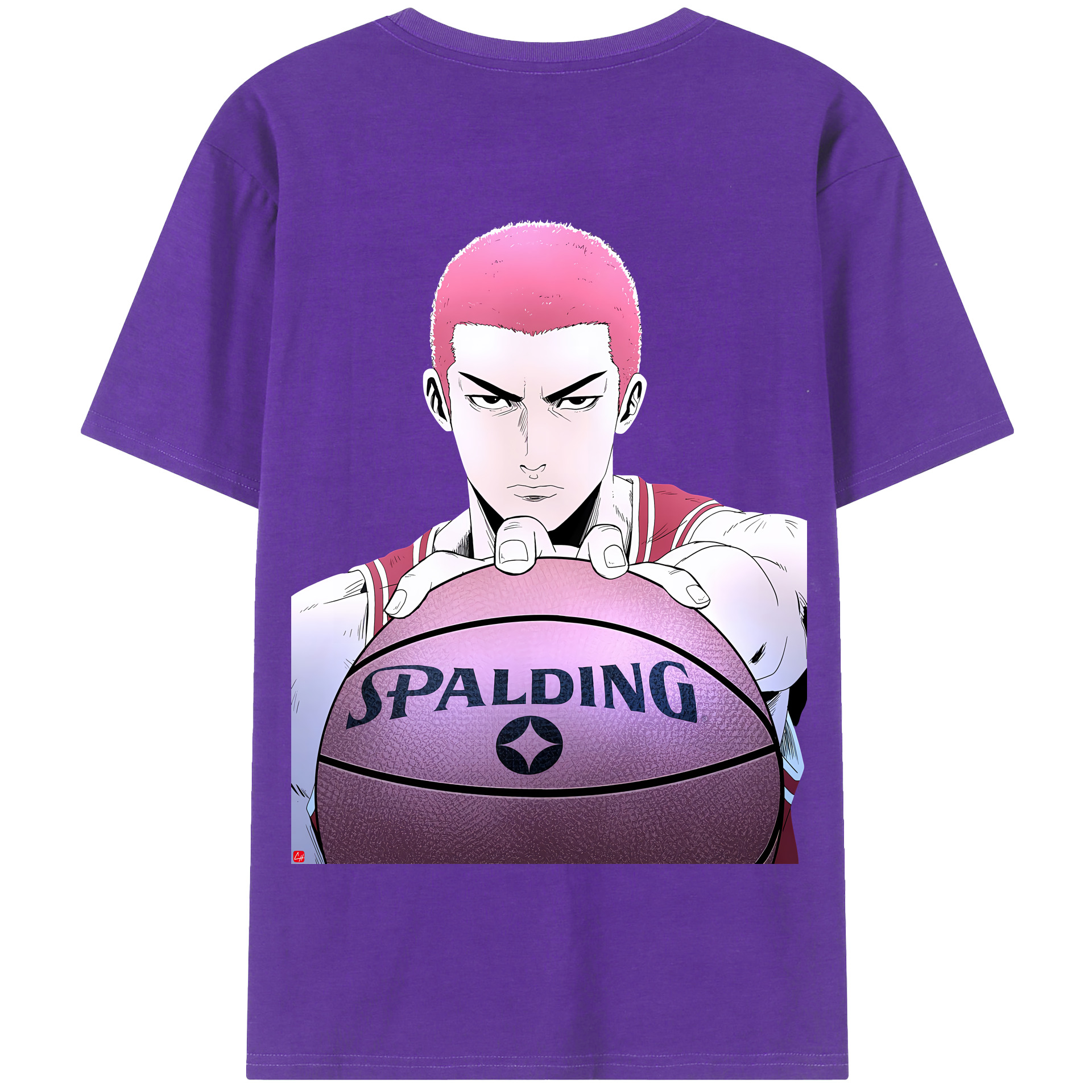 SLAM DUNK／スラムダンク 綿100％半袖Tシャツ（背面プリント）