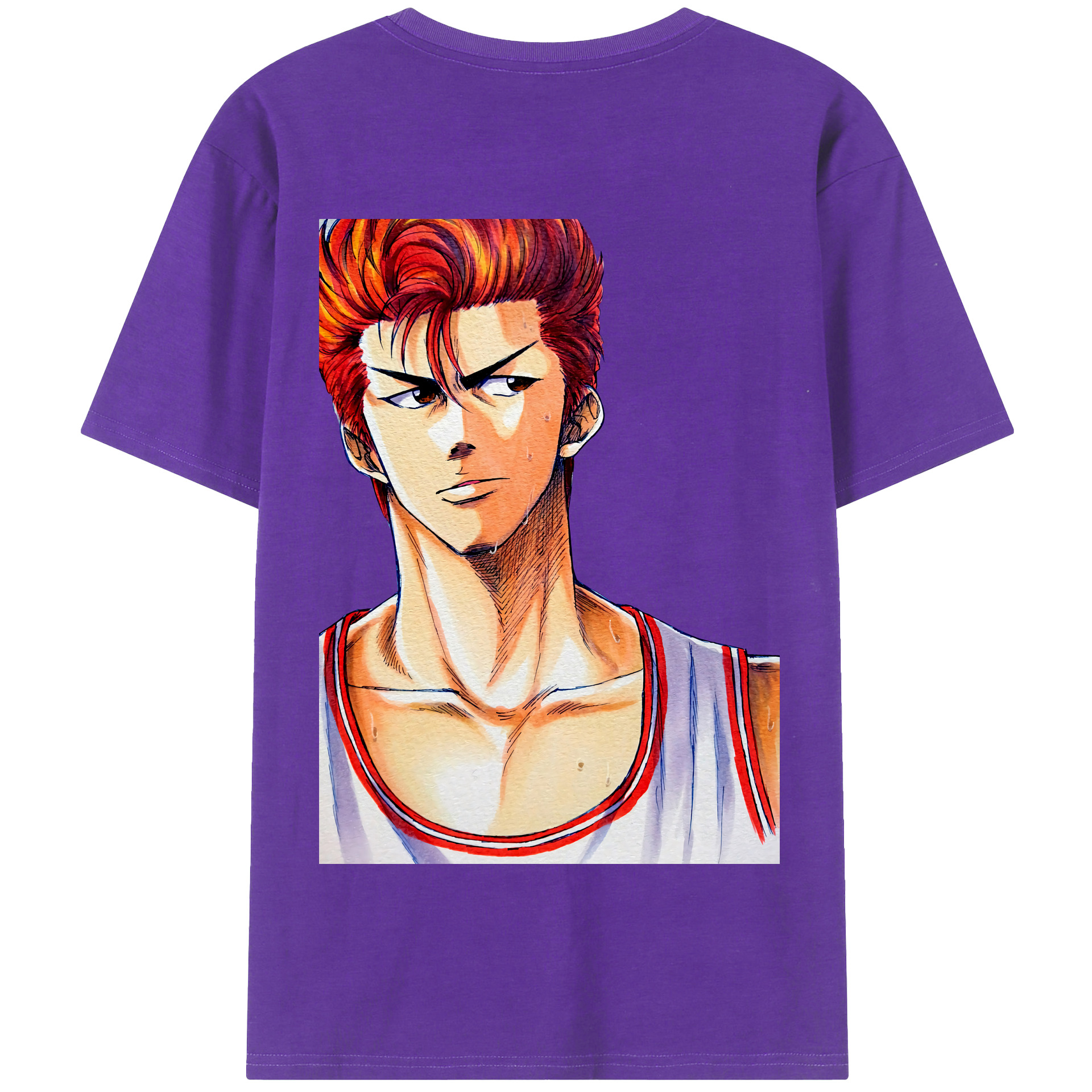 SLAM DUNK／スラムダンク 綿100％半袖Tシャツ（背面プリント）