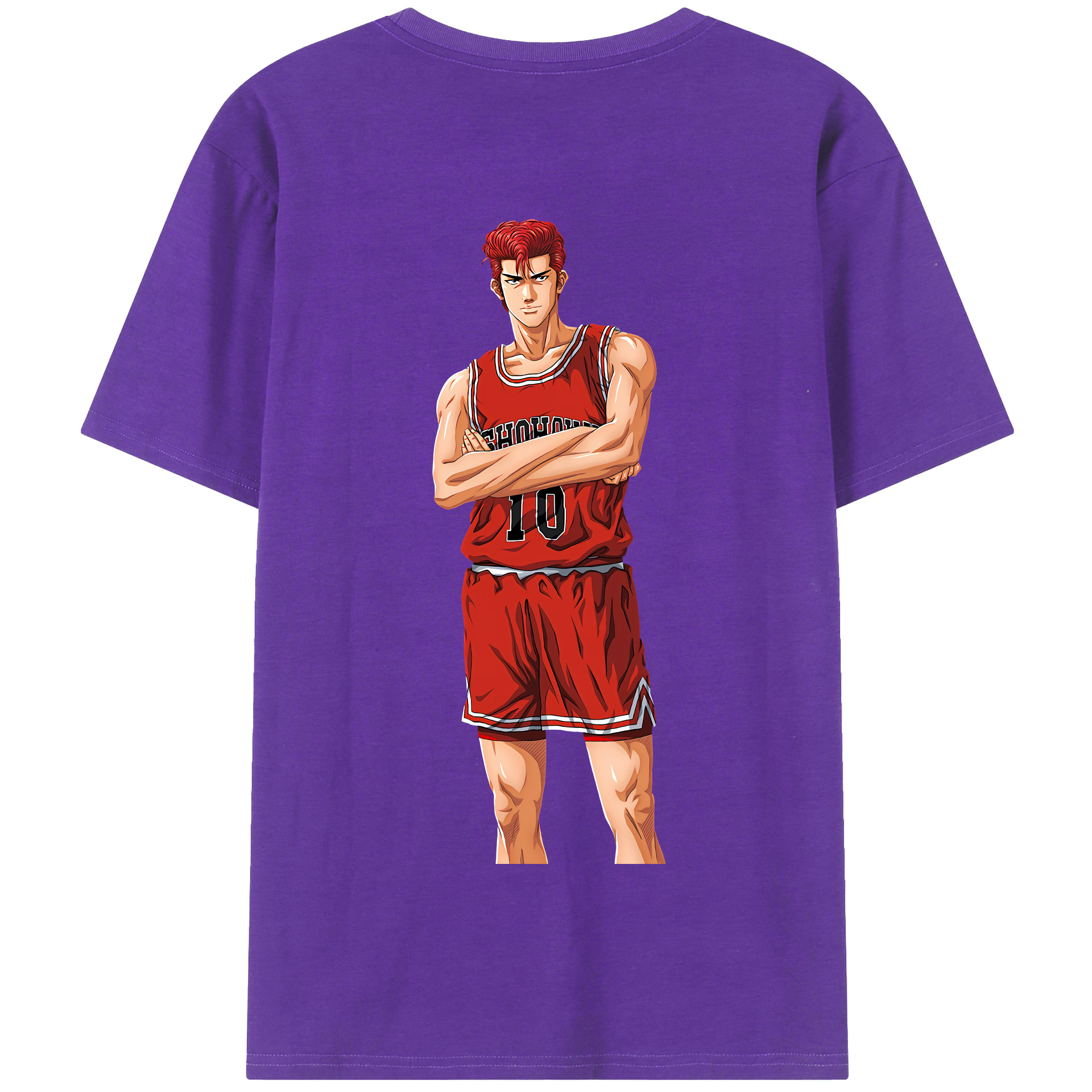 SLAM DUNK／スラムダンク 綿100％半袖Tシャツ（背面プリント）