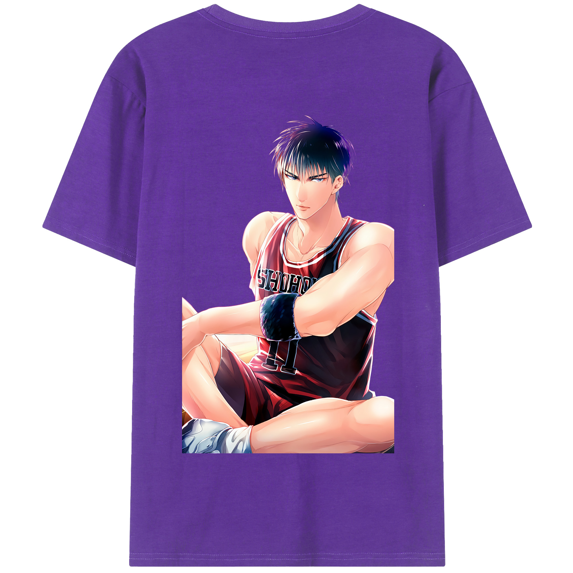 SLAM DUNK／スラムダンク 綿100％半袖Tシャツ（背面プリント）